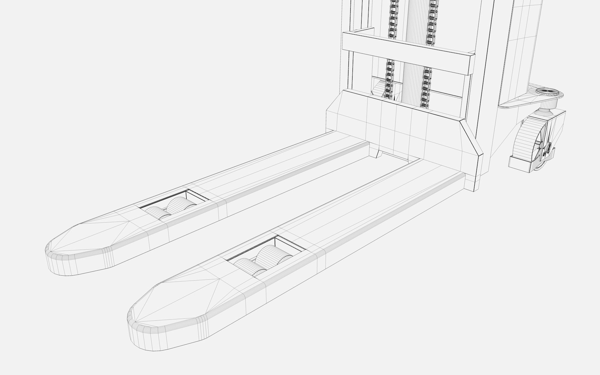 Electric Pallet Stacker 3D model_20