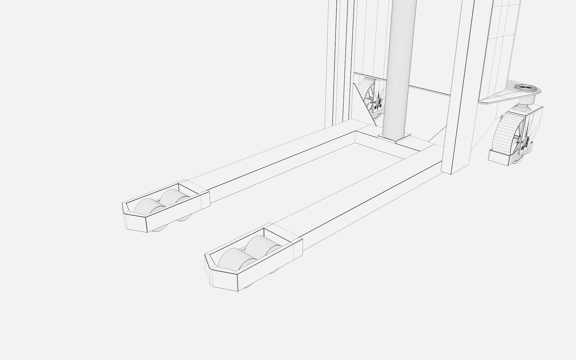 Electric Pallet Stacker 3D model_21