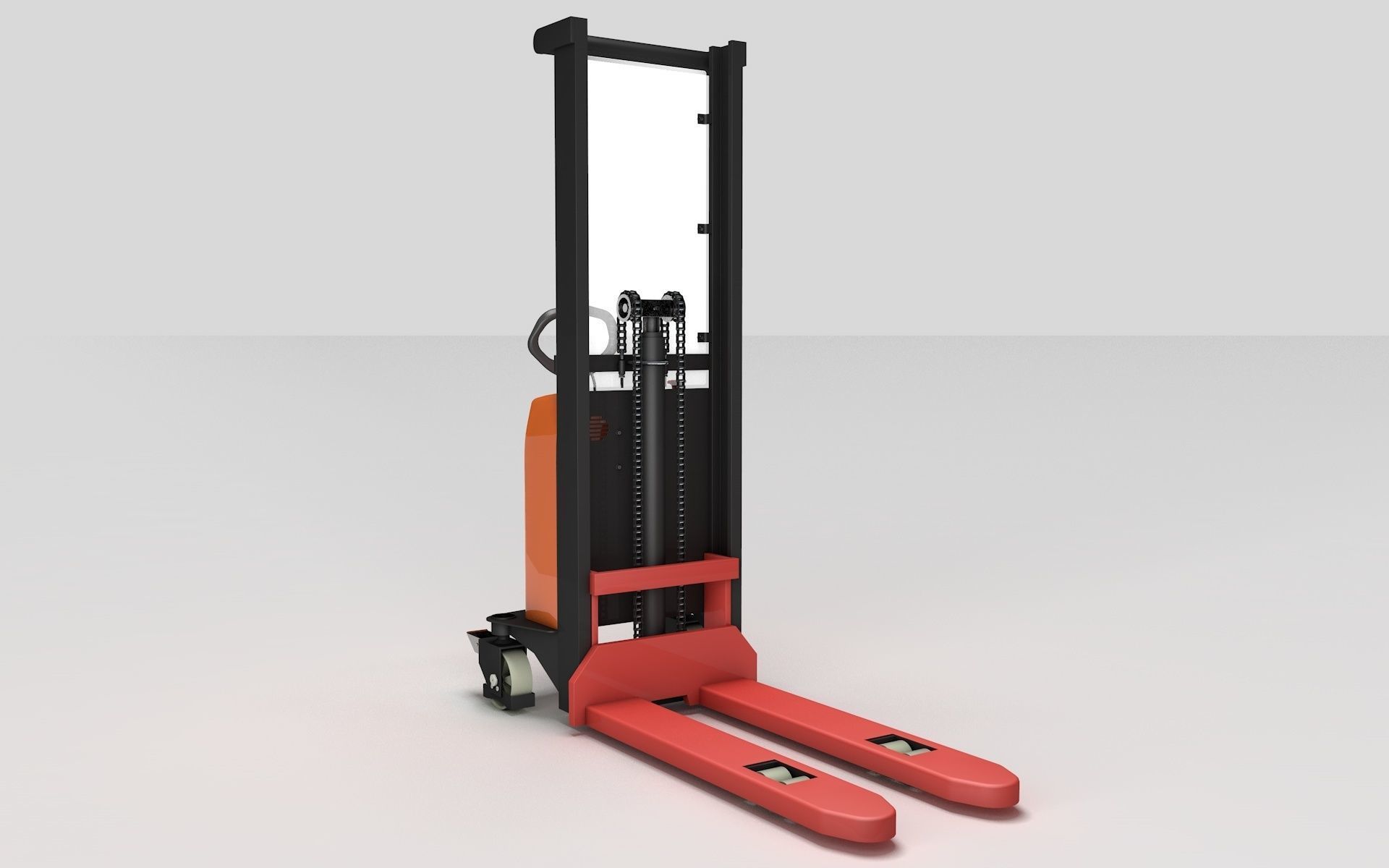 Electric Pallet Stacker 3D model_1