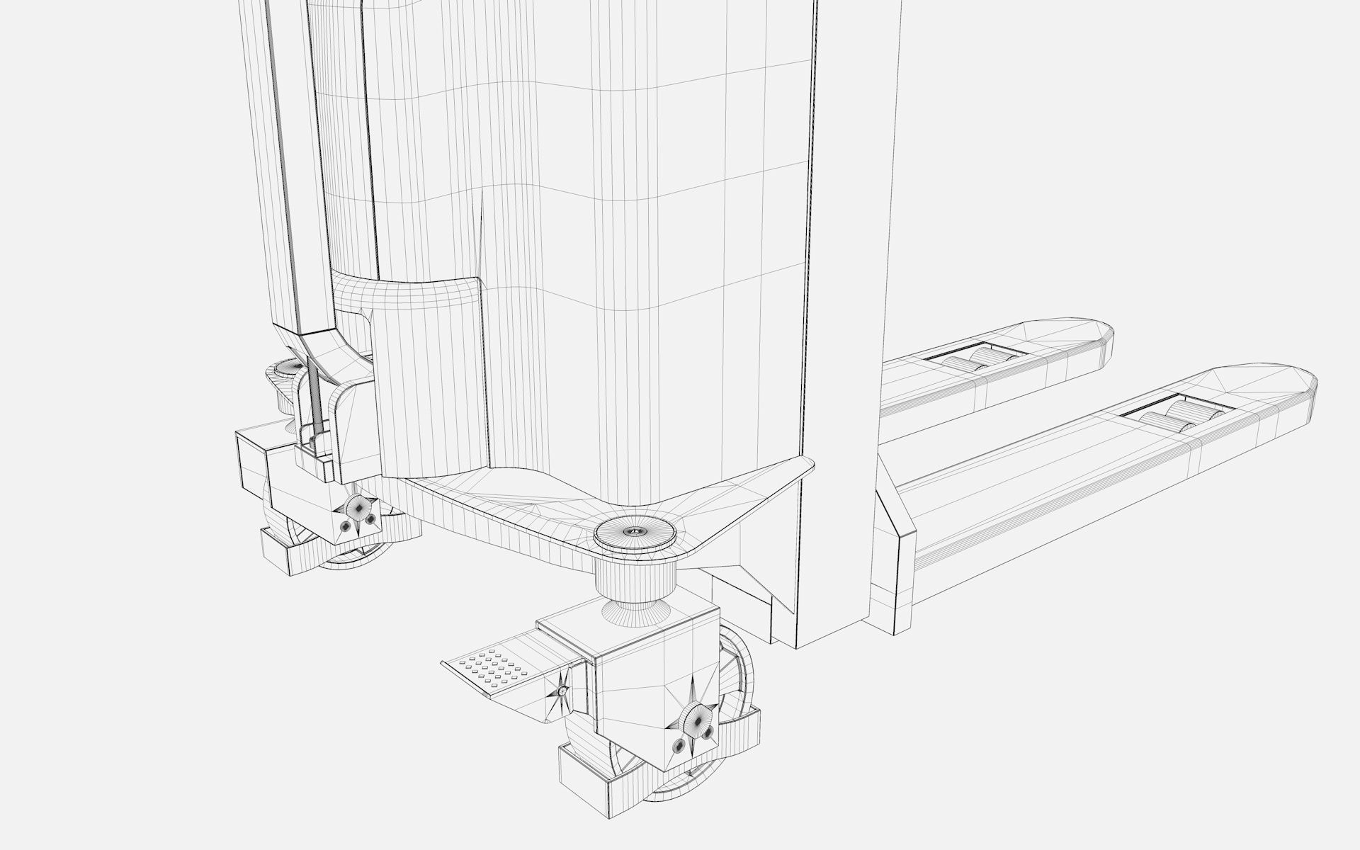 Electric Pallet Stacker 3D model_19