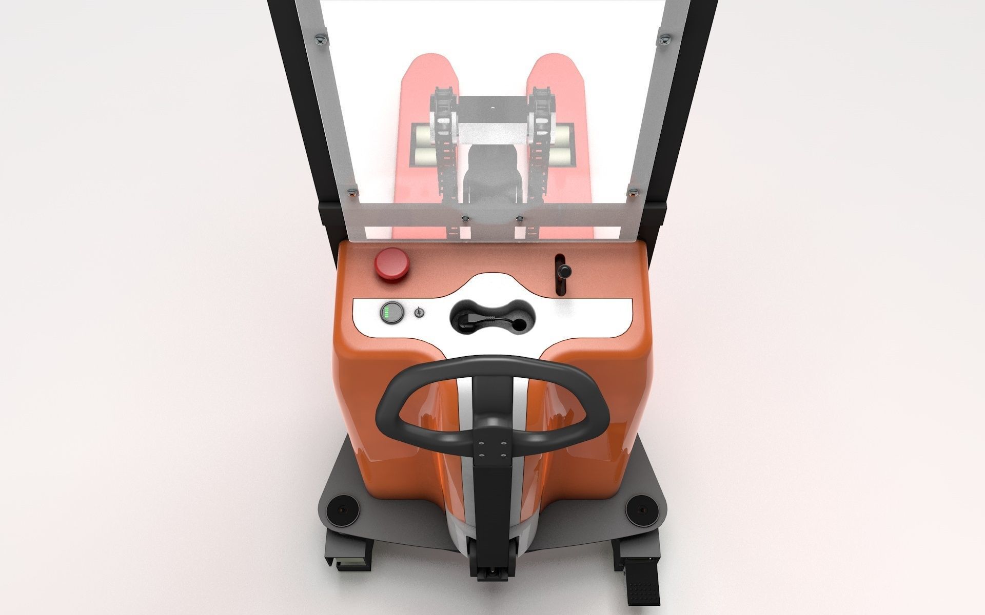 Electric Pallet Stacker 3D model_4