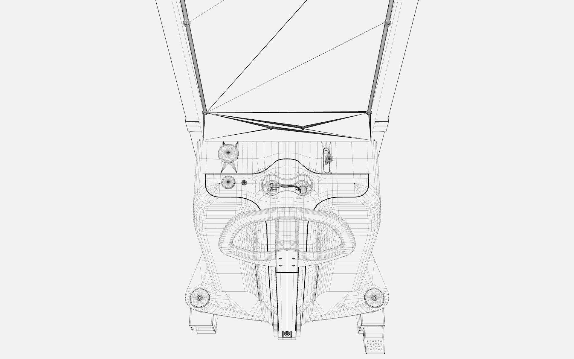 Electric Pallet Stacker 3D model_16
