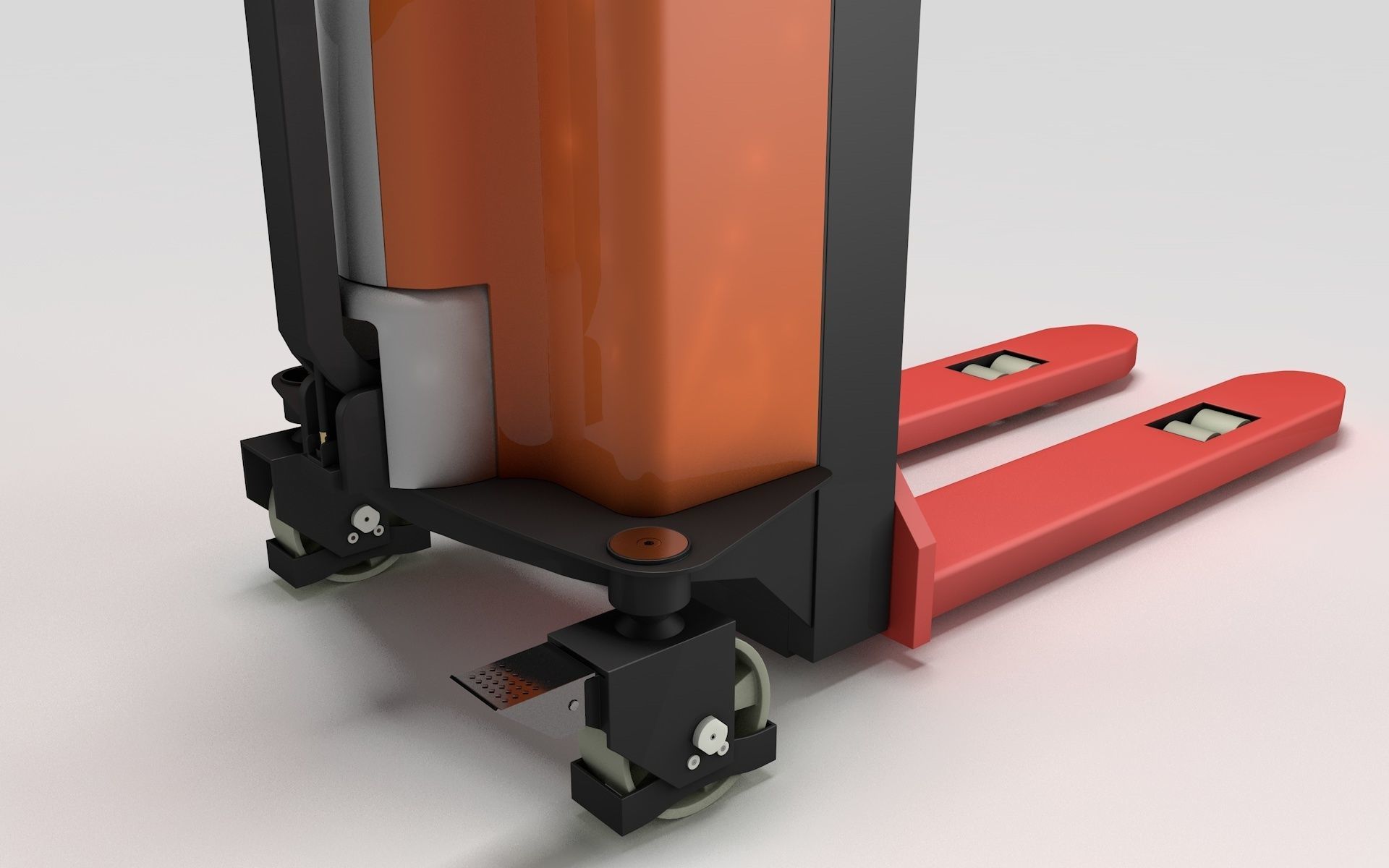 Electric Pallet Stacker 3D model_7