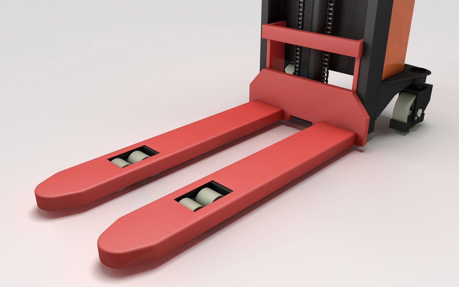 Electric Pallet Stacker 3D model_8