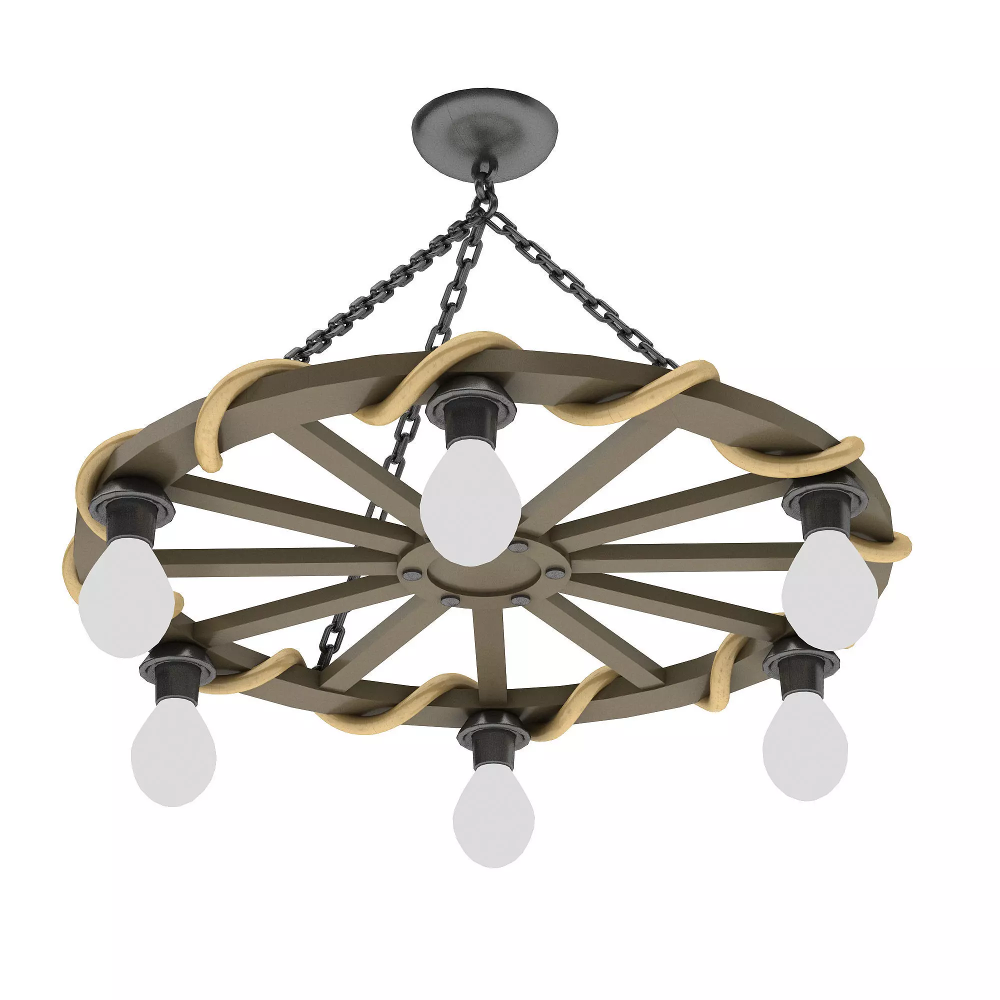 medieval office lighting 3D model Low-poly 3D model_0