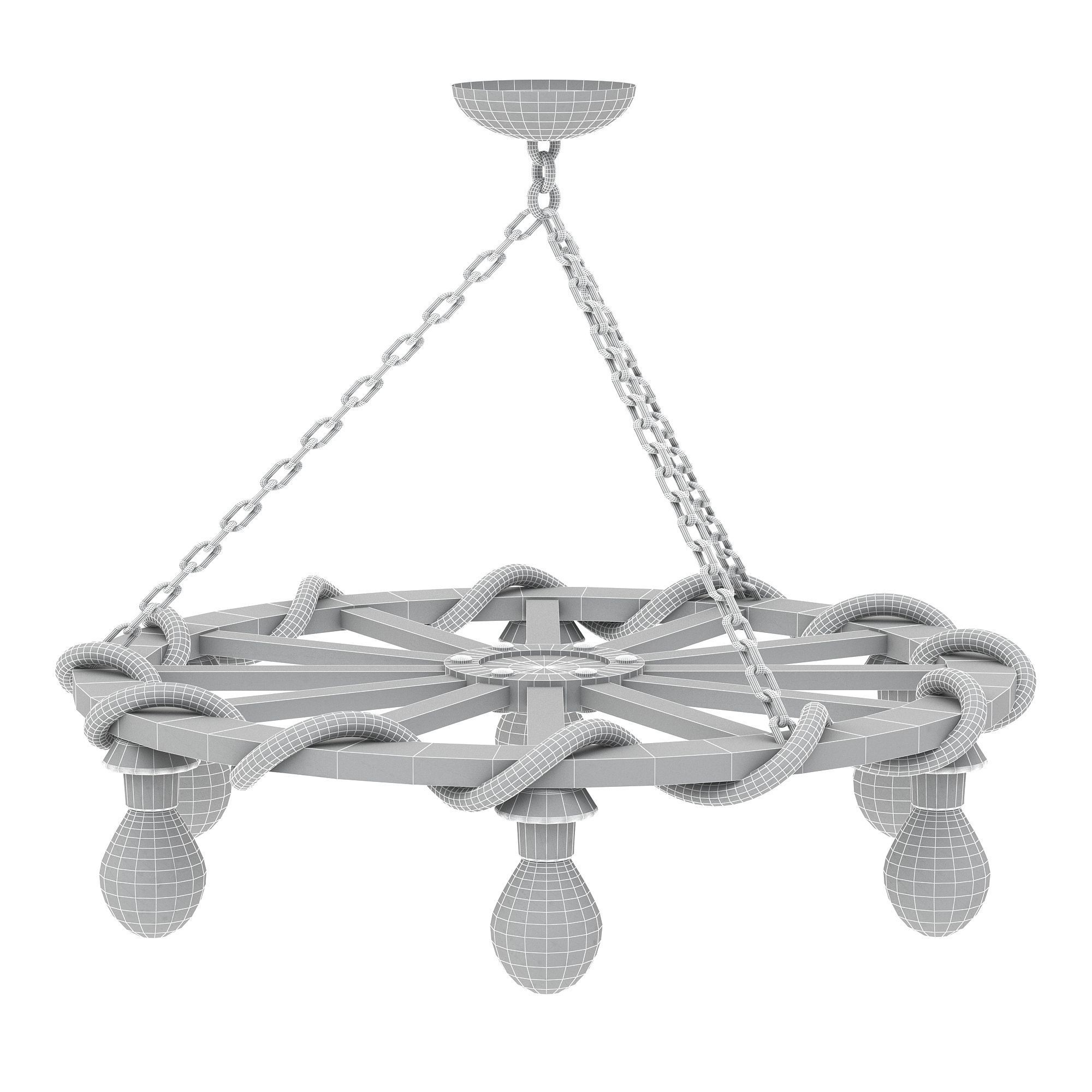 medieval office lighting 3D model Low-poly 3D model_6