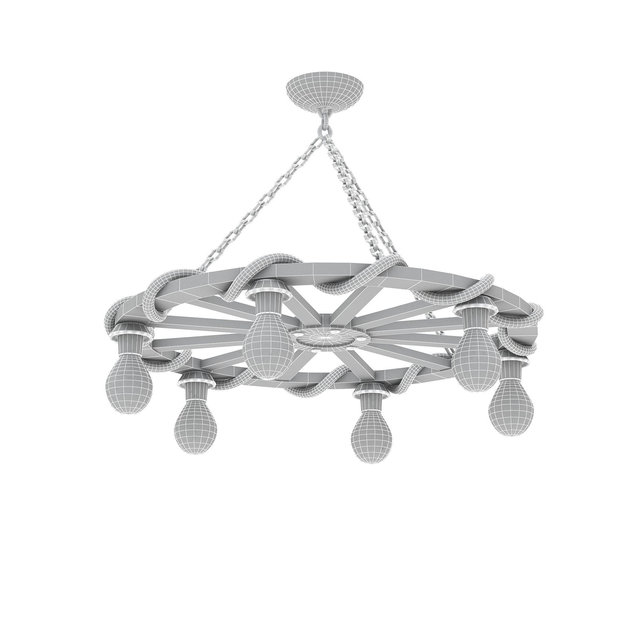 medieval office lighting 3D model Low-poly 3D model_5