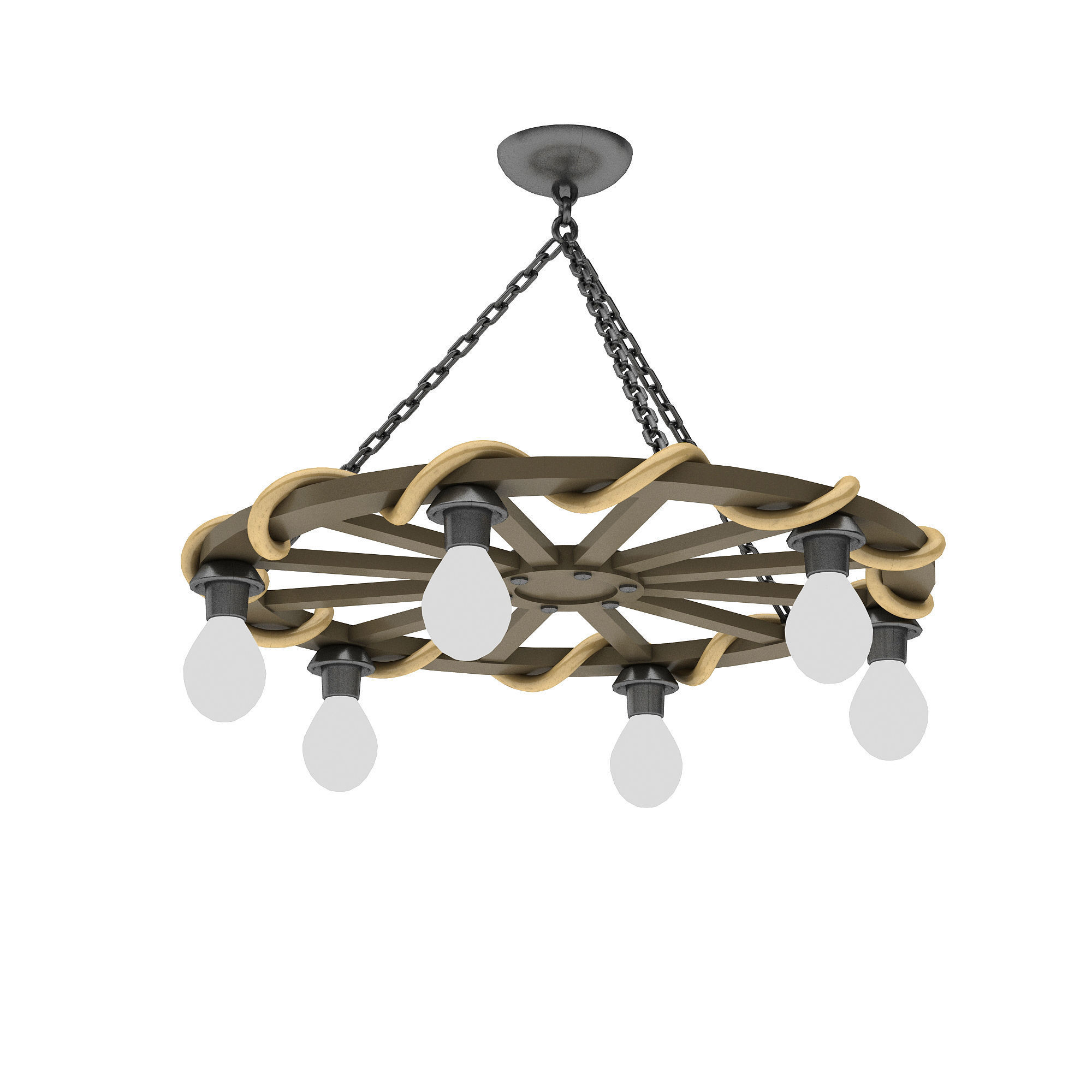 medieval office lighting 3D model Low-poly 3D model_1