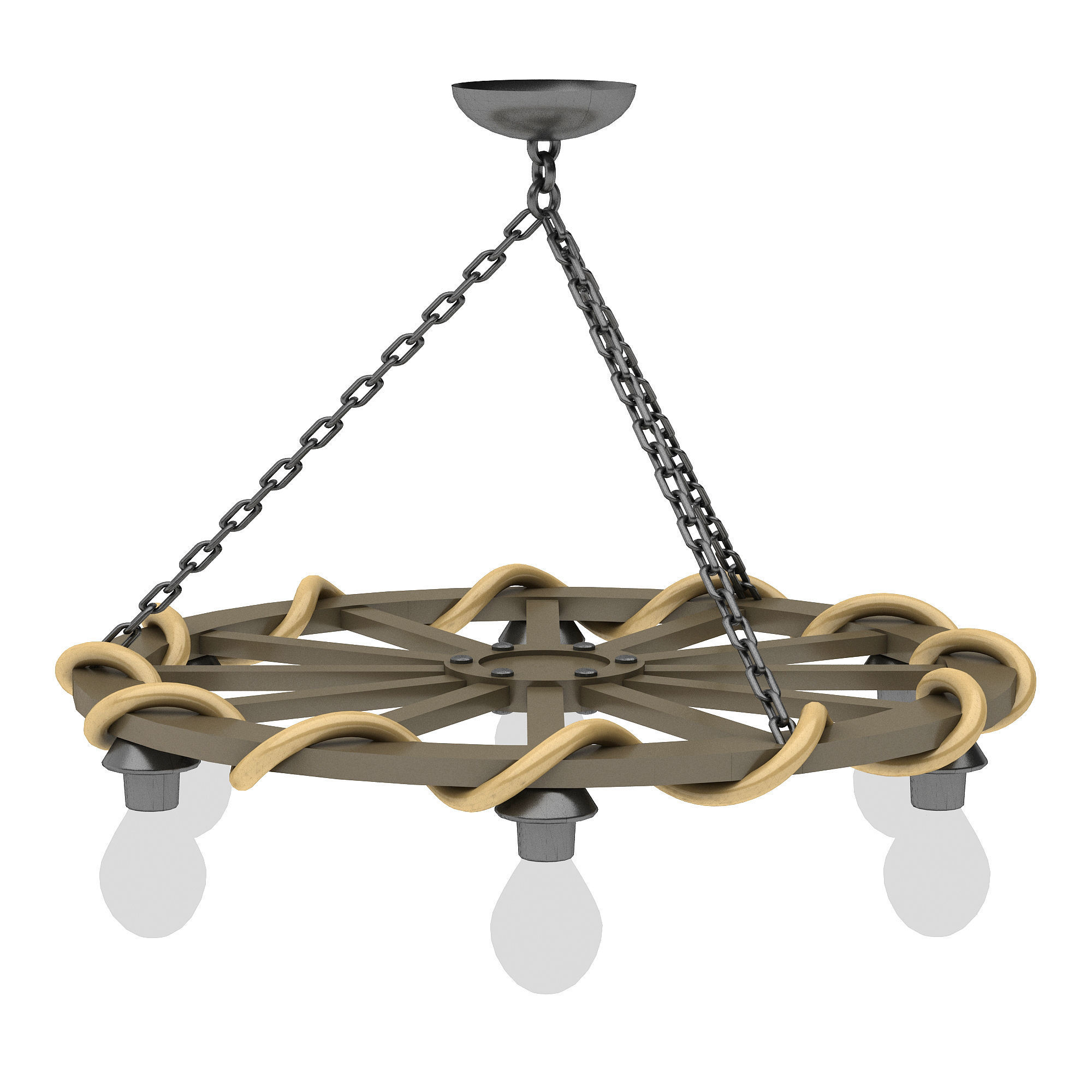 medieval office lighting 3D model Low-poly 3D model_2