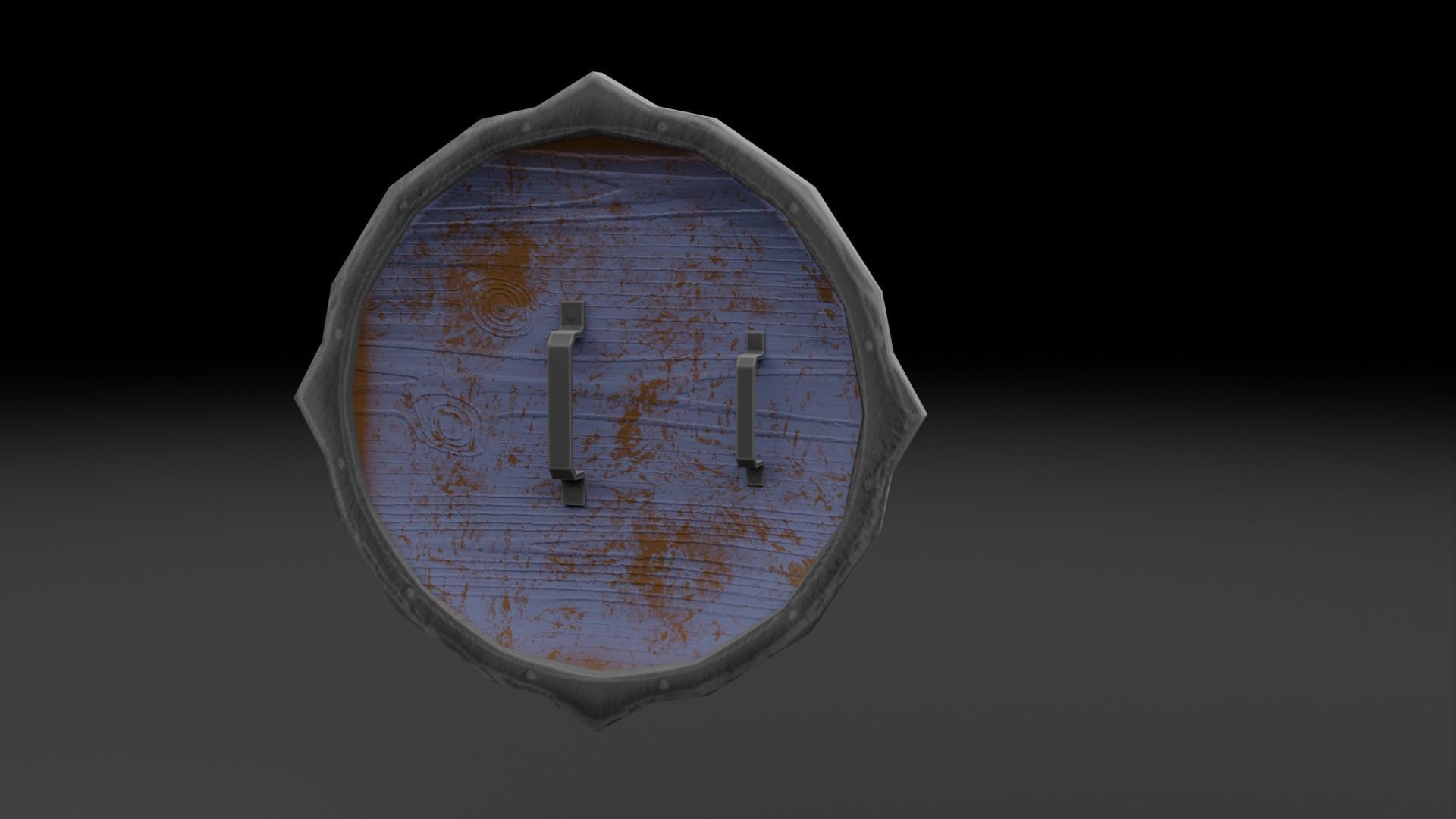 Fantasy Stylised Shields Free low-poly 3D model_4