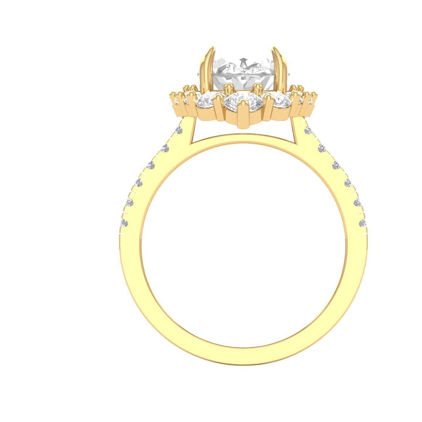 Wedding Ring 3D print model_8