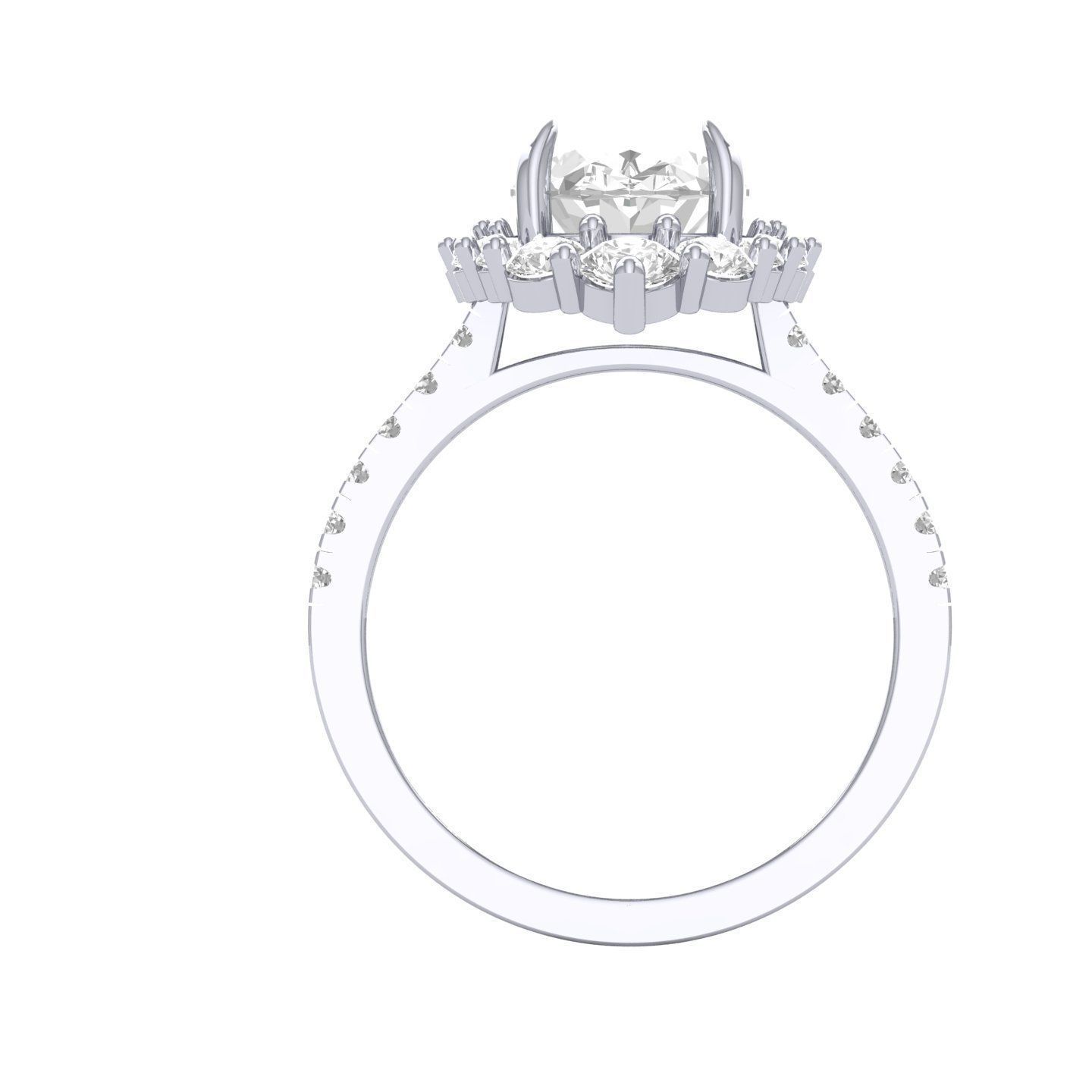 Wedding Ring 3D print model_7