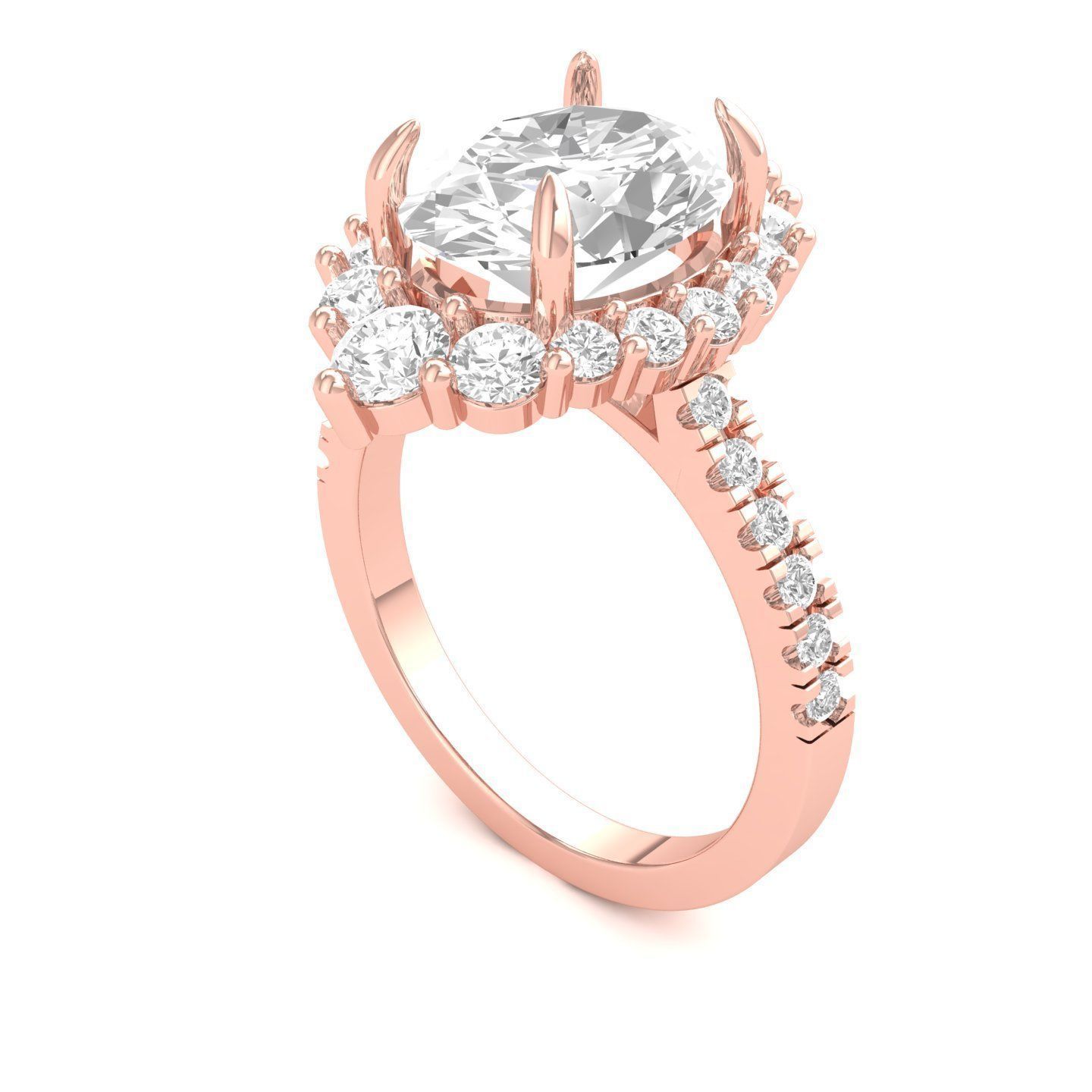 Wedding Ring 3D print model_3