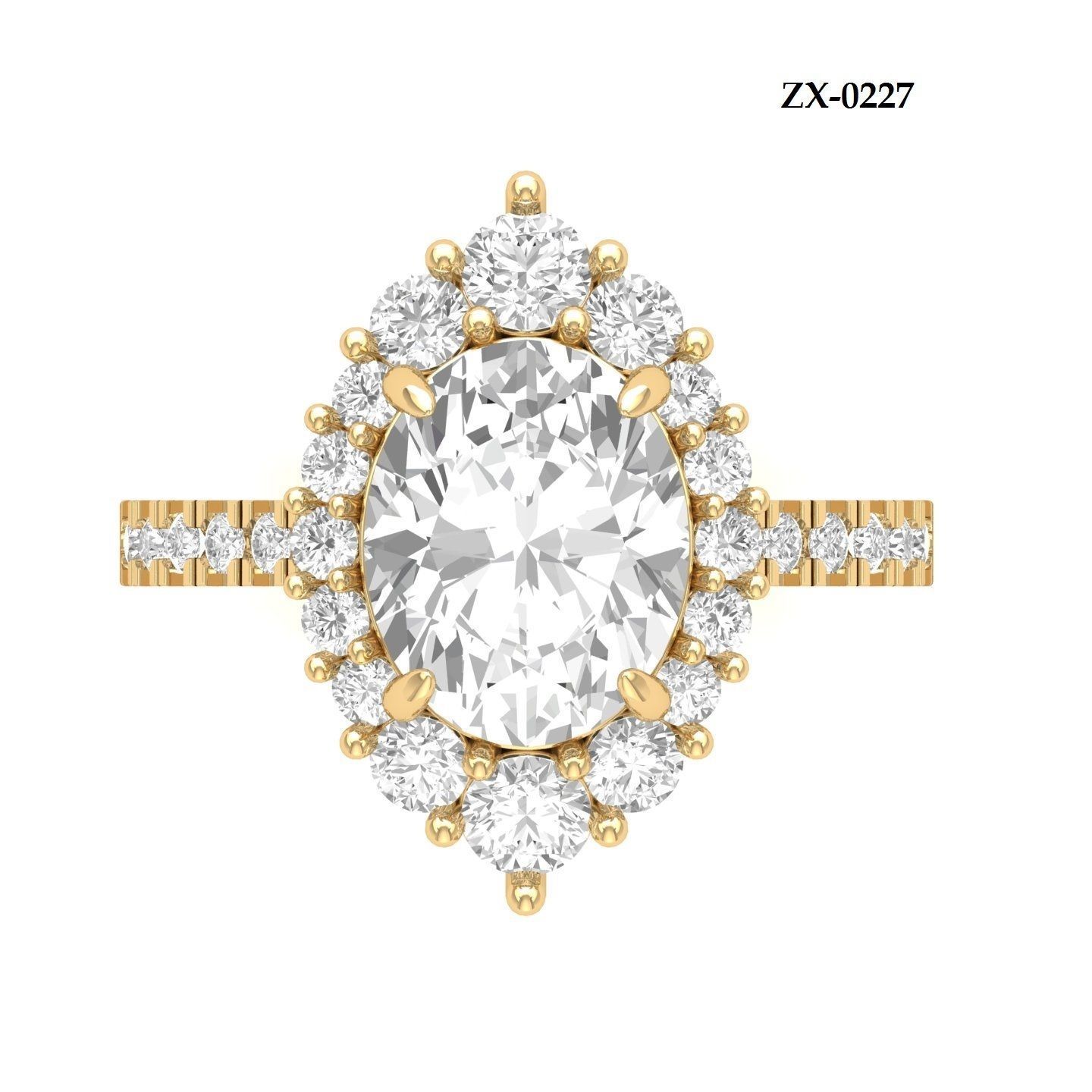 Wedding Ring 3D print model_12