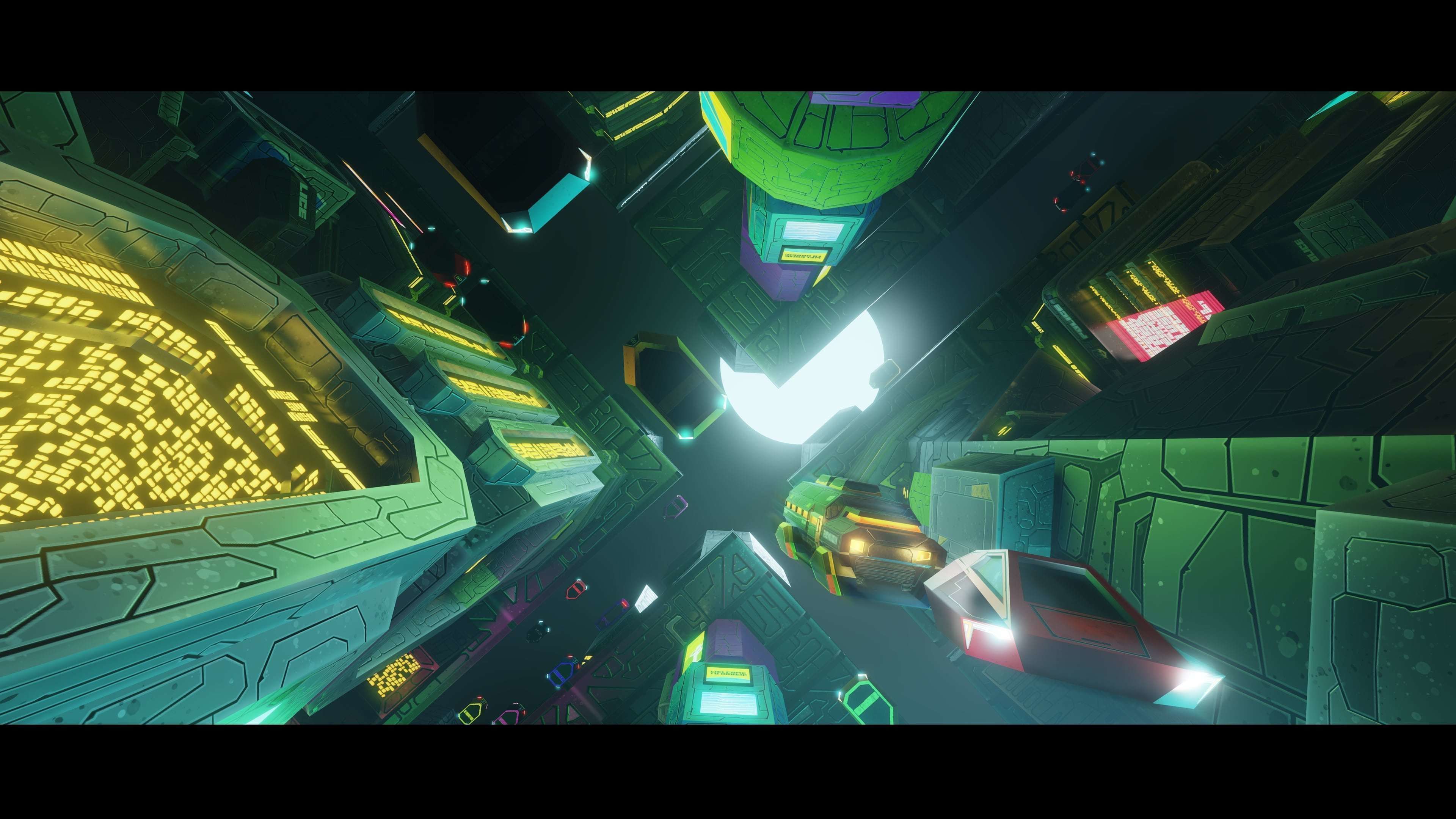 Modular Stylized Cyberpunk Building 1 Low-poly 3D model_10