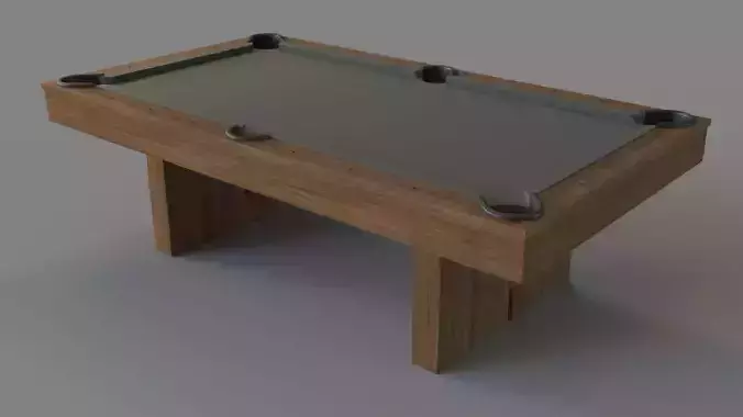 Walnut Pool Table Grey Felt
