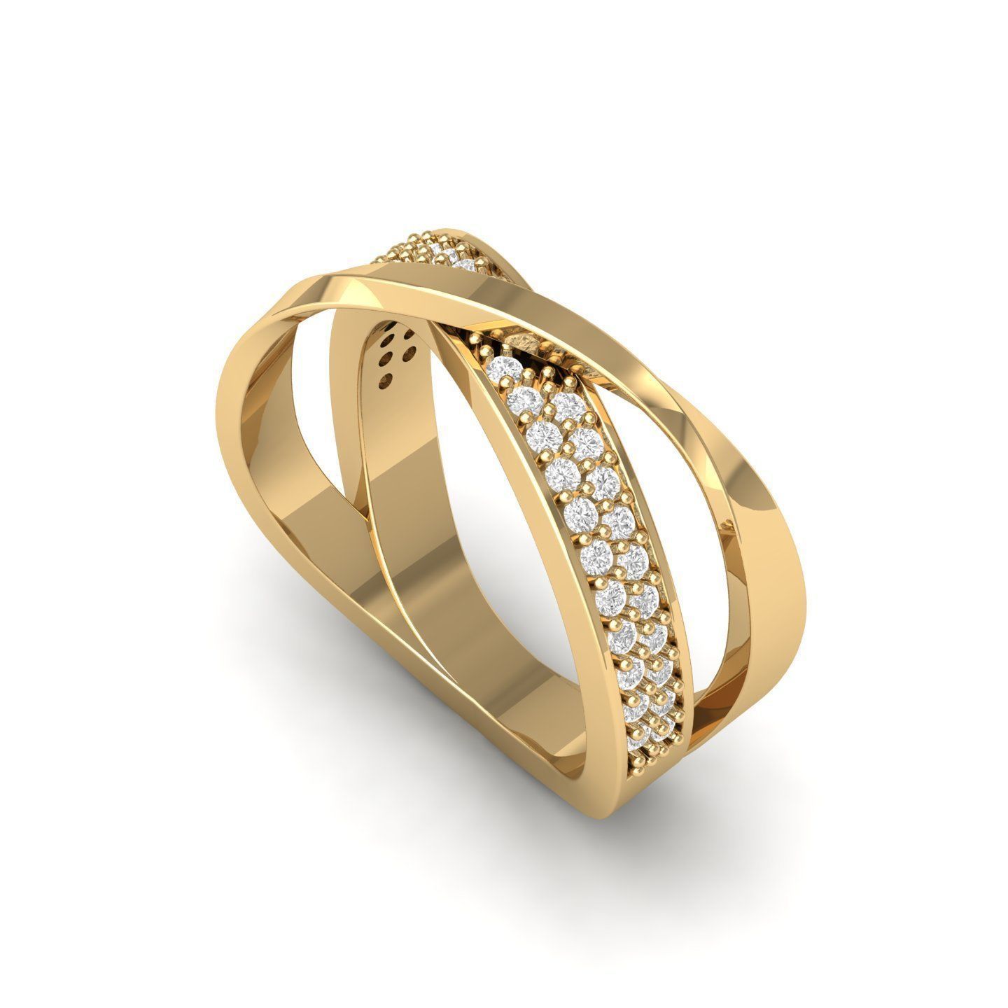 Wedding Ring 3D print model_1