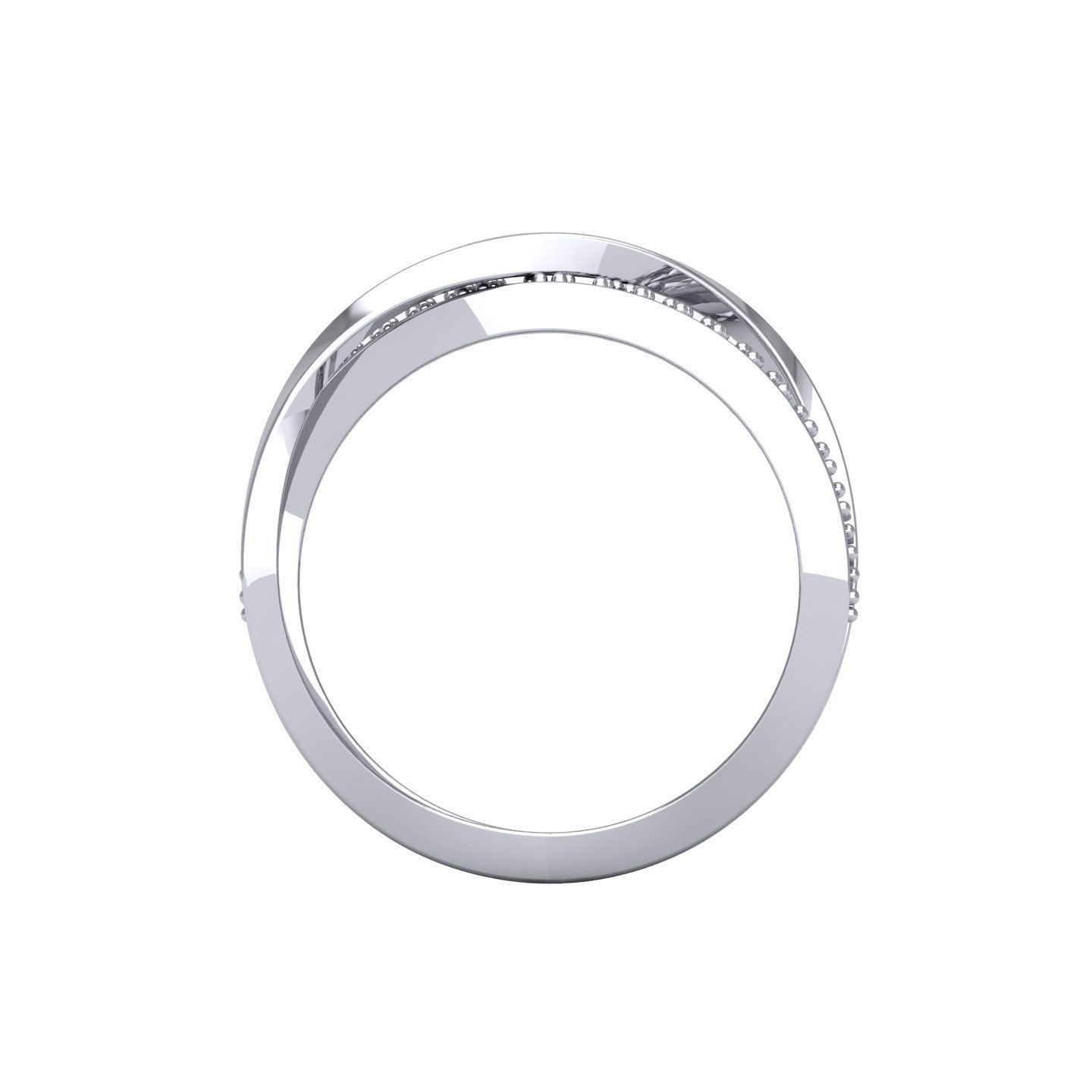 Wedding Ring 3D print model_7