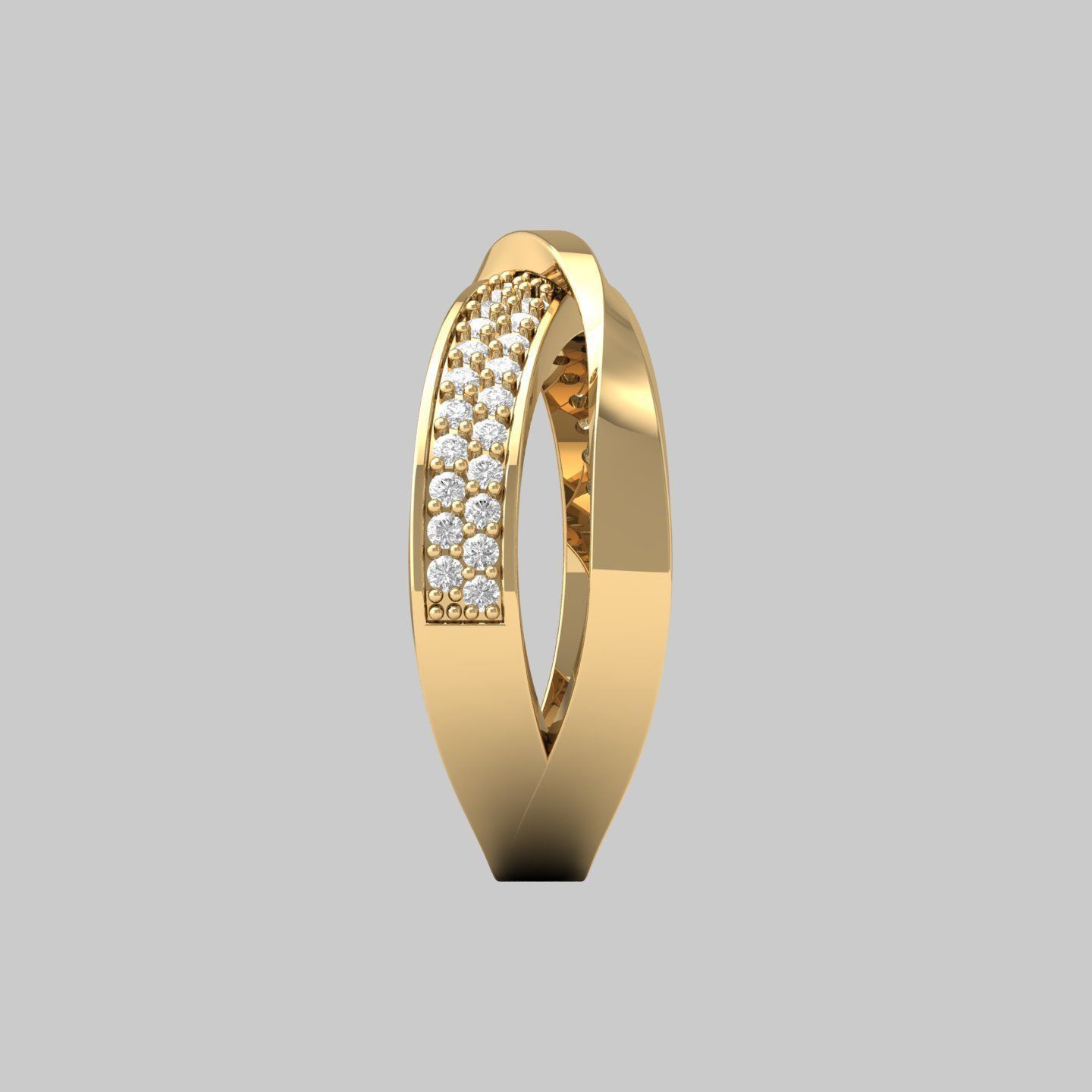 Wedding Ring 3D print model_11