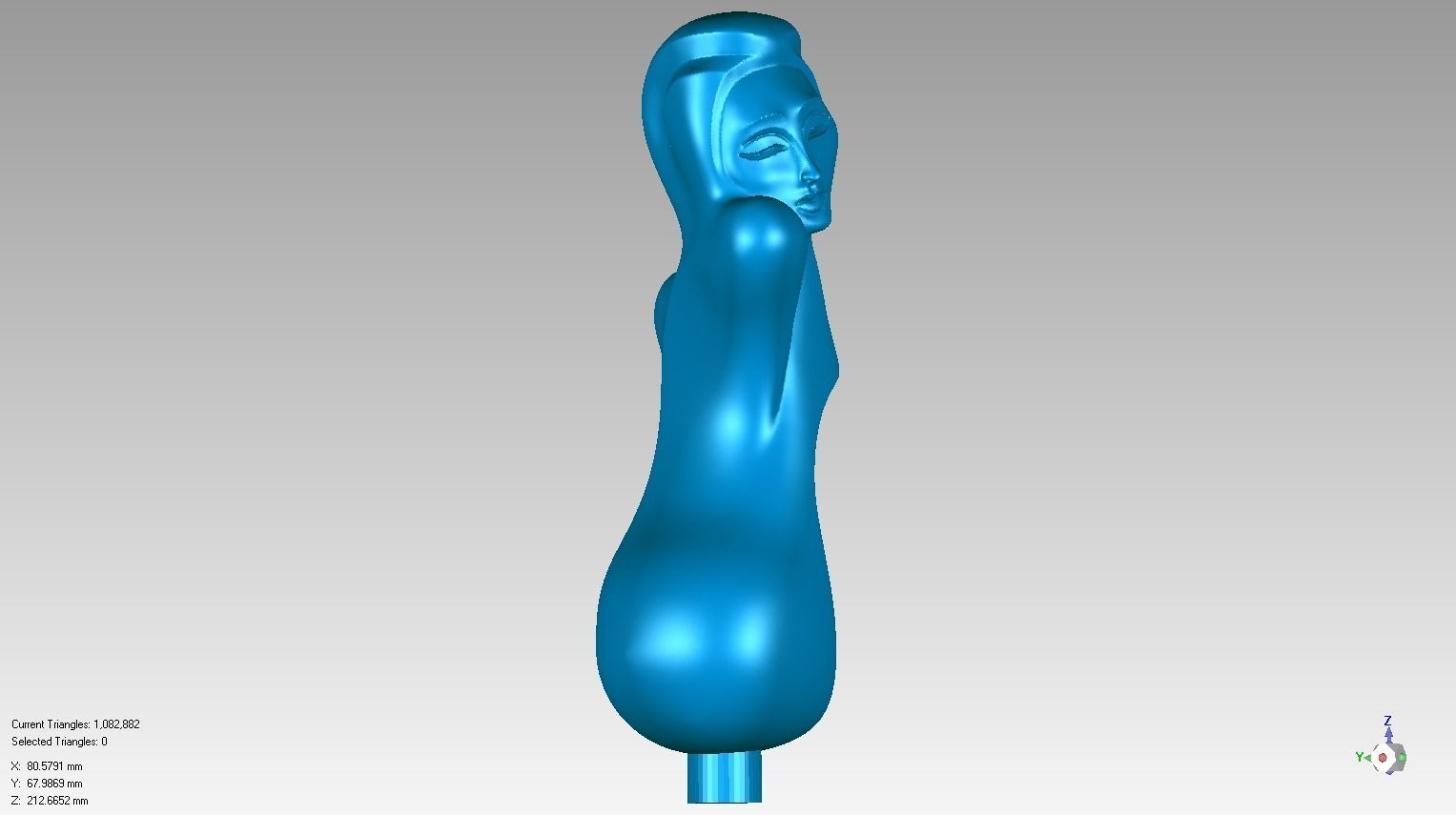 3D print and CNC girl sculpture Free 3D print model_3