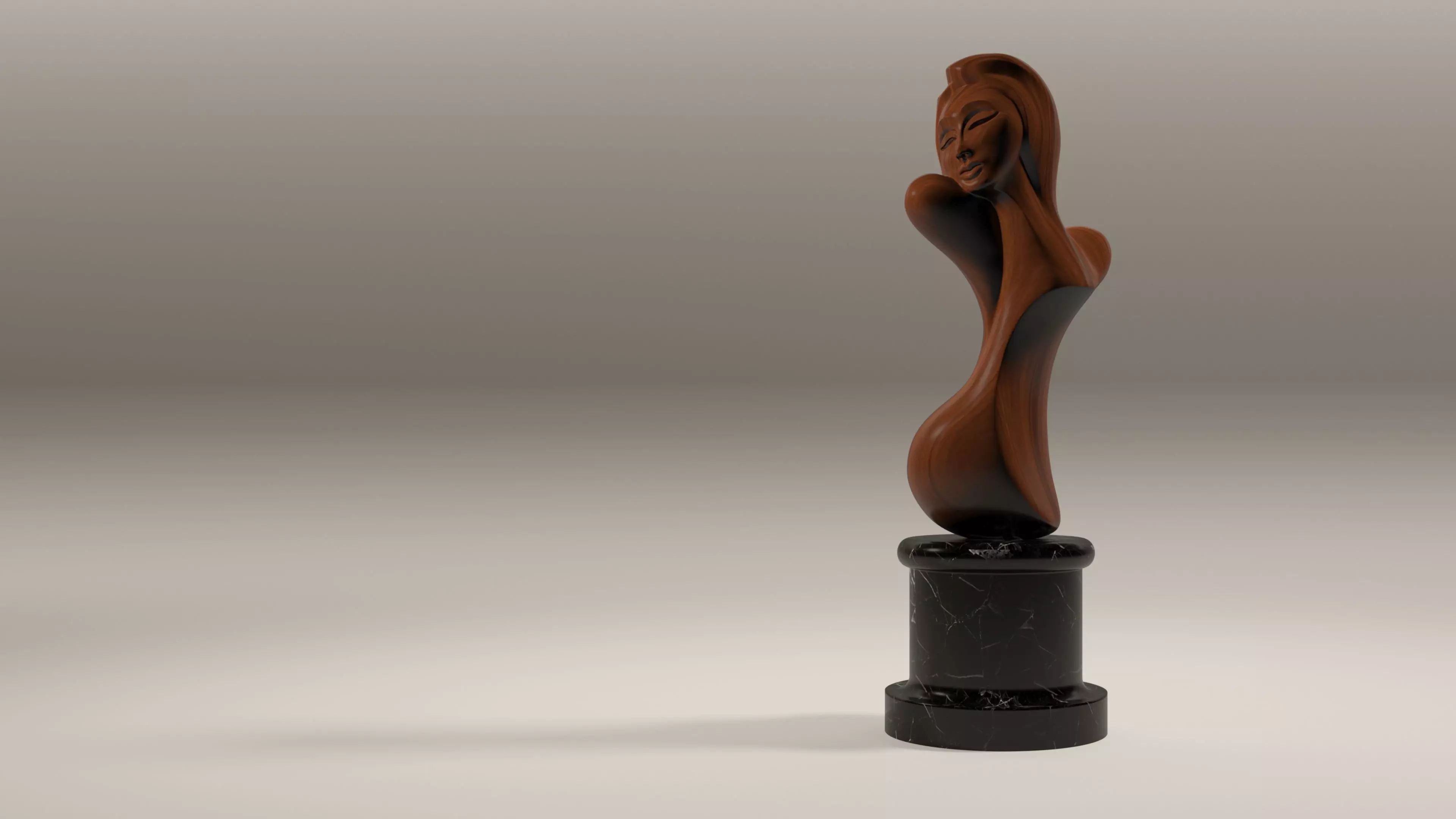 3D print and CNC girl sculpture Free 3D print model_0