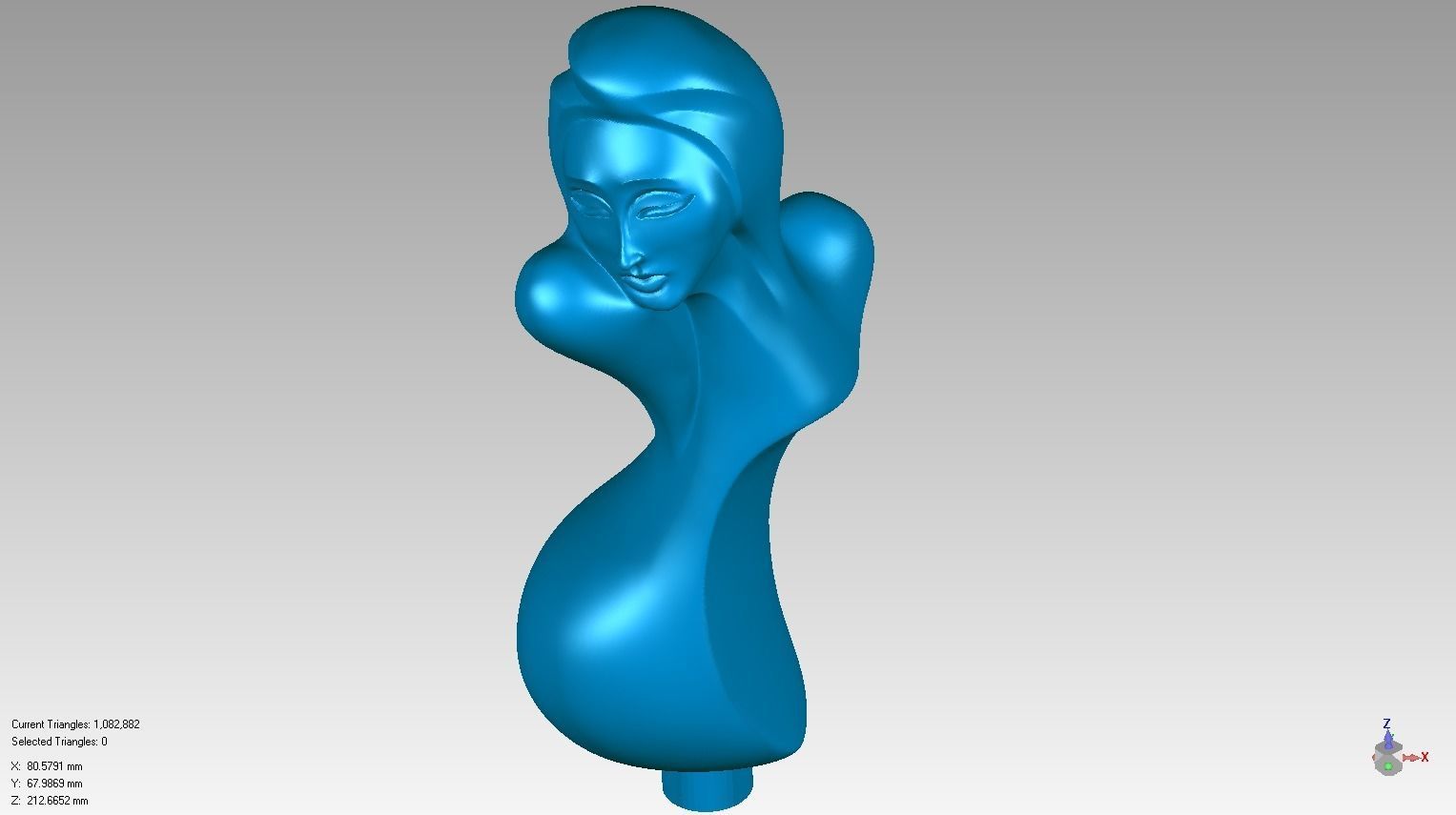 3D print and CNC girl sculpture Free 3D print model_7