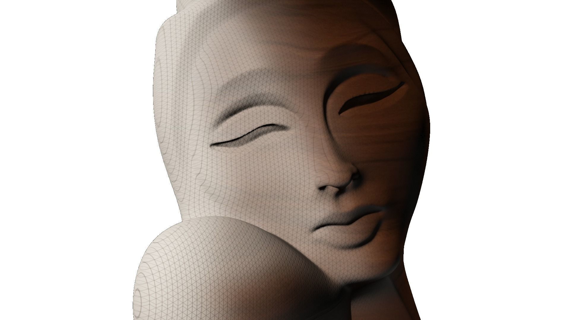 3D print and CNC girl sculpture Free 3D print model_1