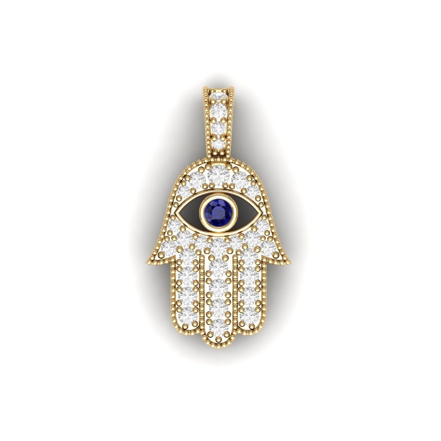 Hand Pendant 3D print model_1