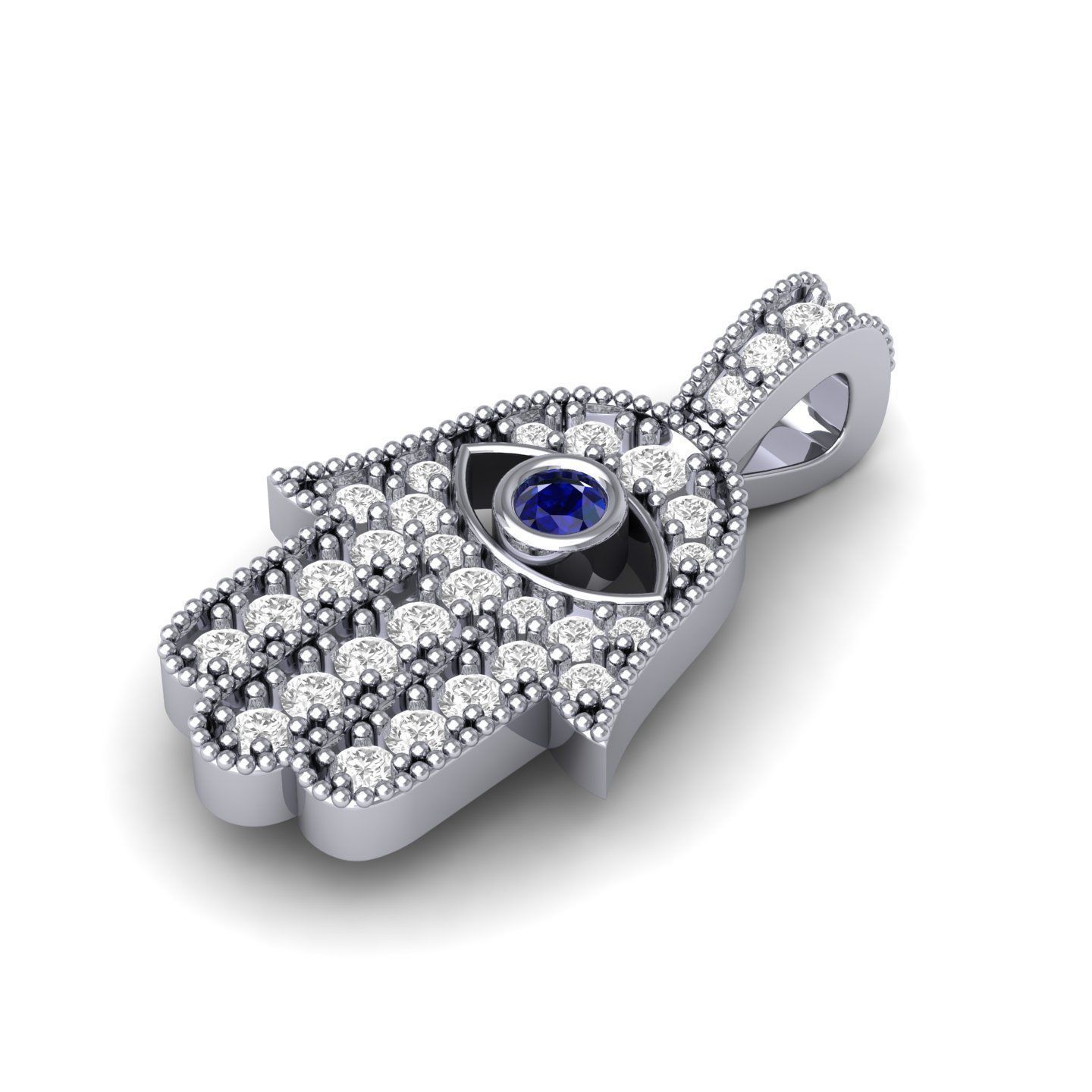 Hand Pendant 3D print model_3