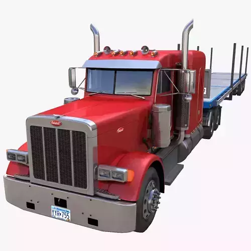 Peterbilt 379 flatbed trailer
