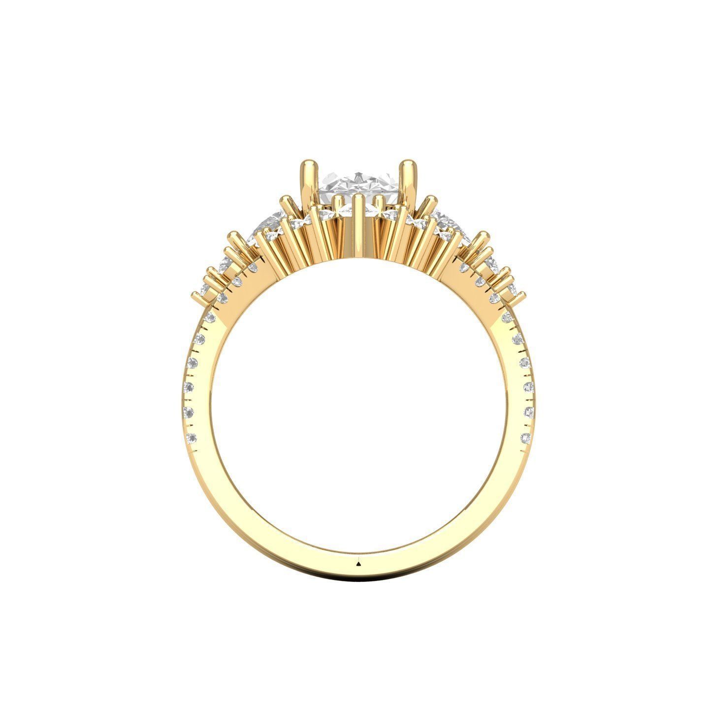 Wedding Ring  3D print model_11