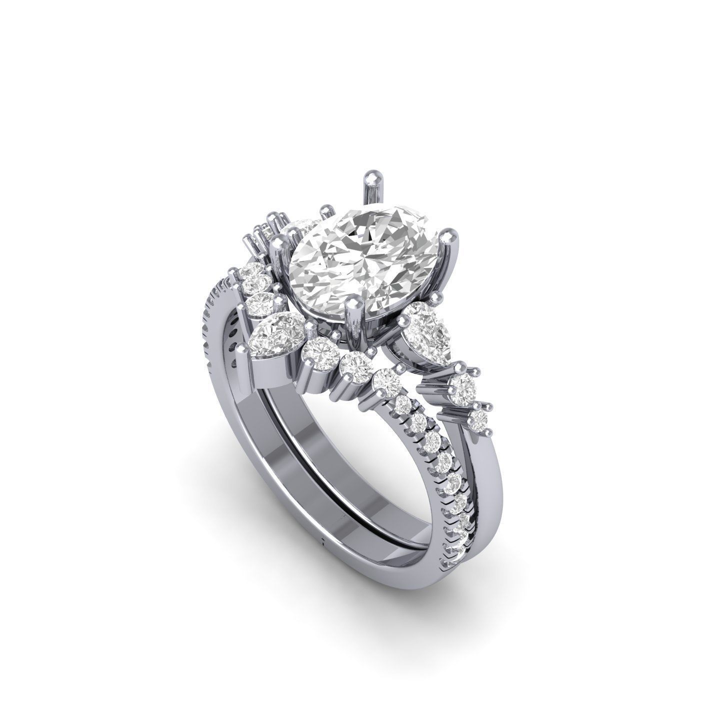 Wedding Ring  3D print model_5