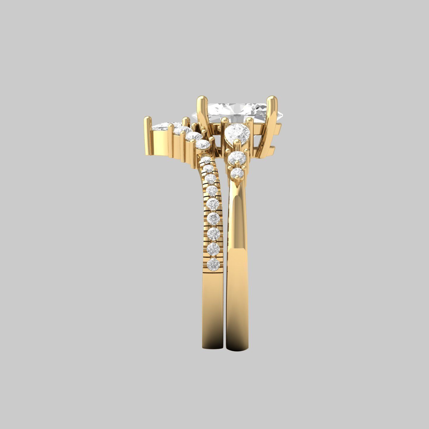 Wedding Ring  3D print model_6