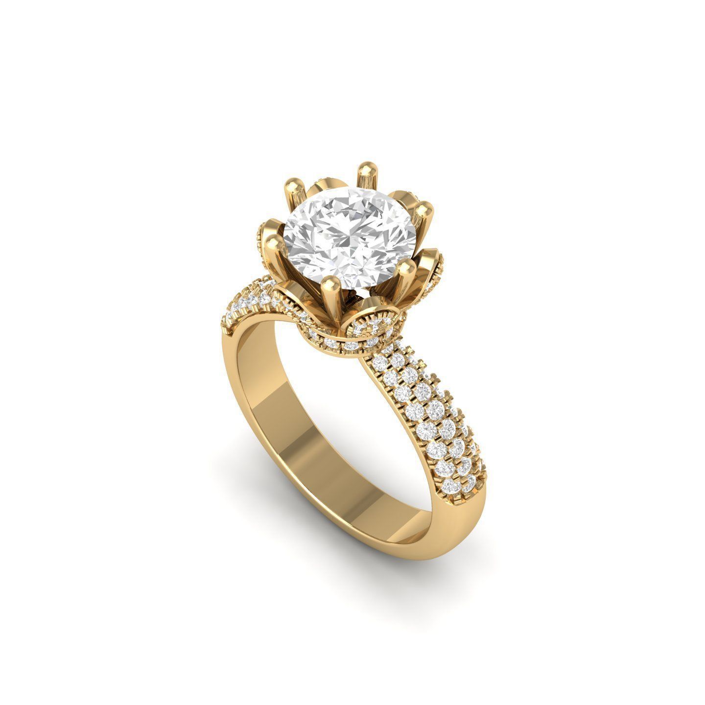 Wedding Ring 3D print model_1
