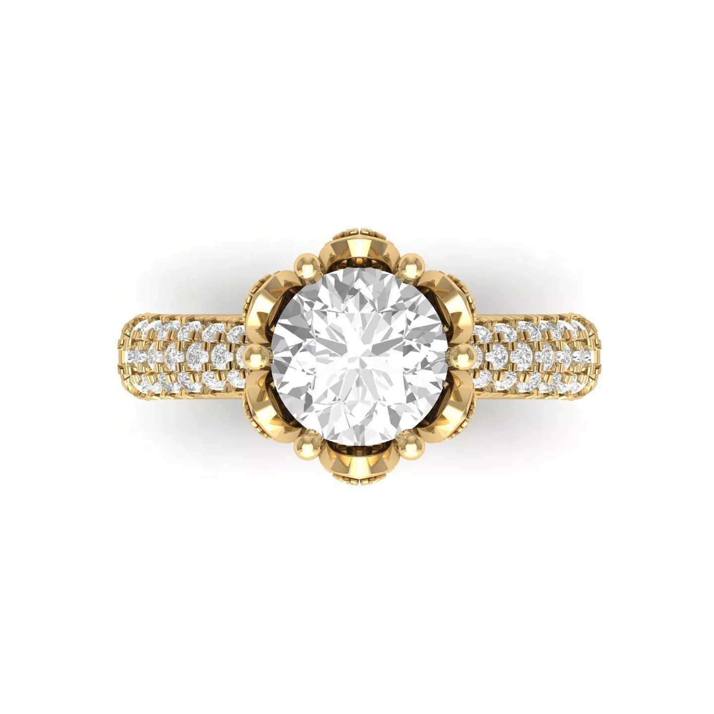 Wedding Ring 3D print model_0