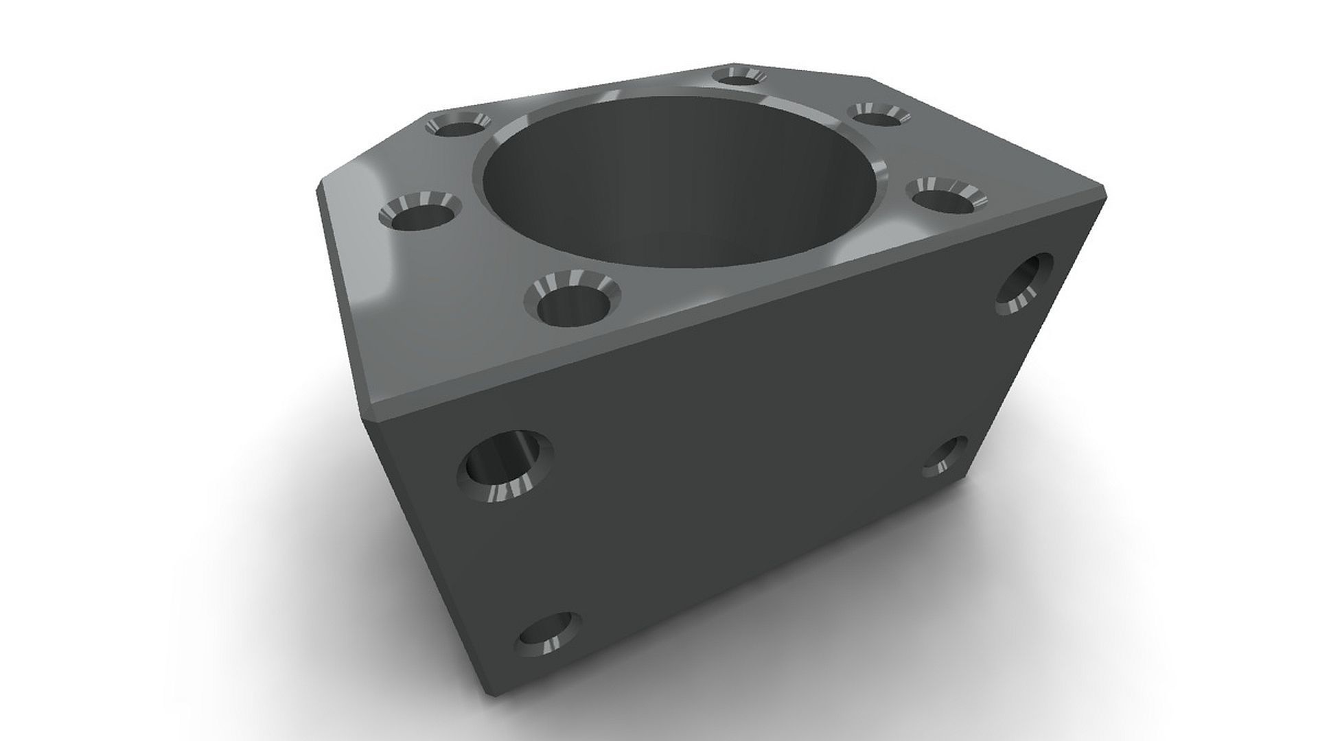 DSG20H square metal block 3D model_2