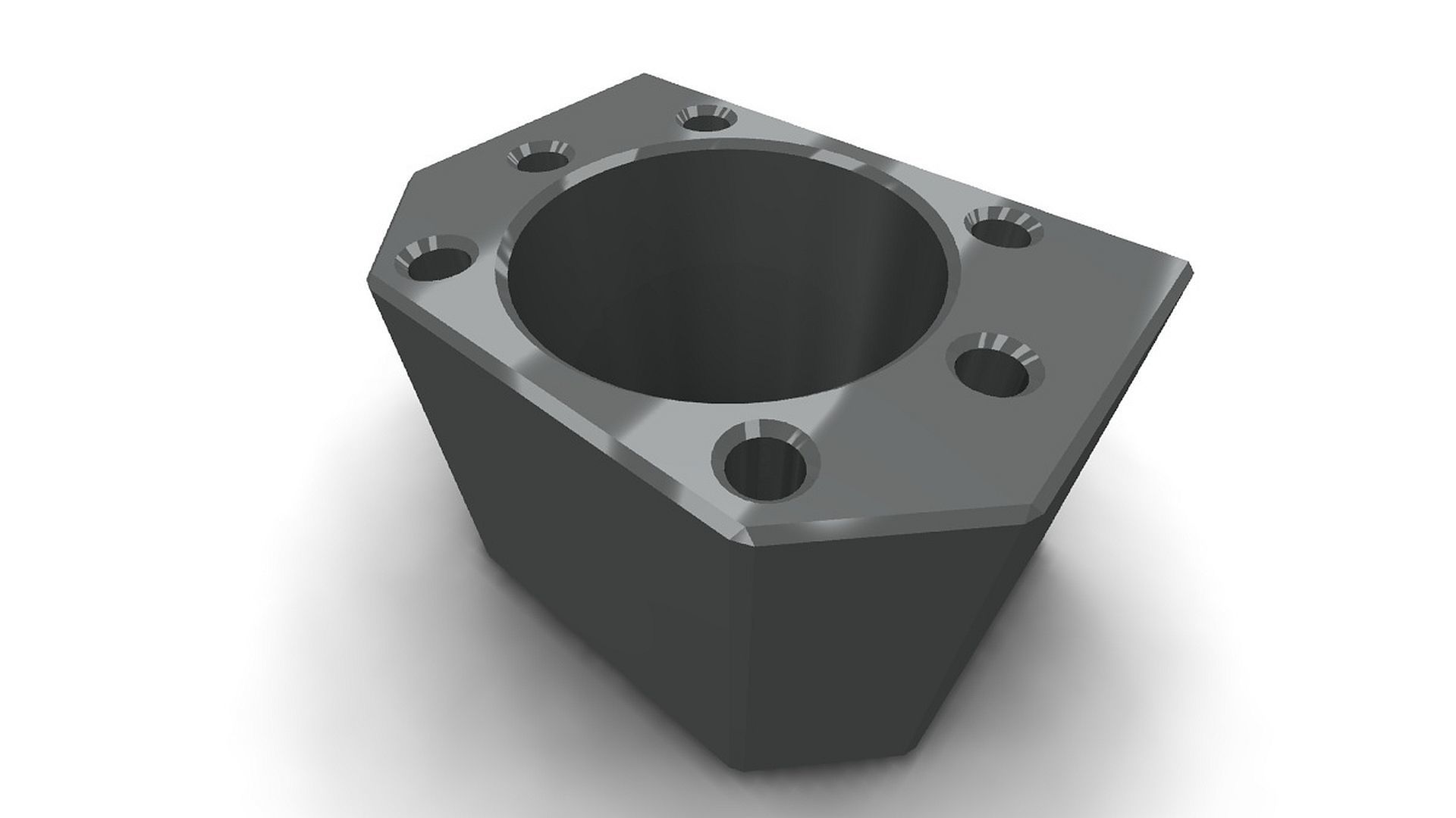 DSG20H square metal block 3D model_1