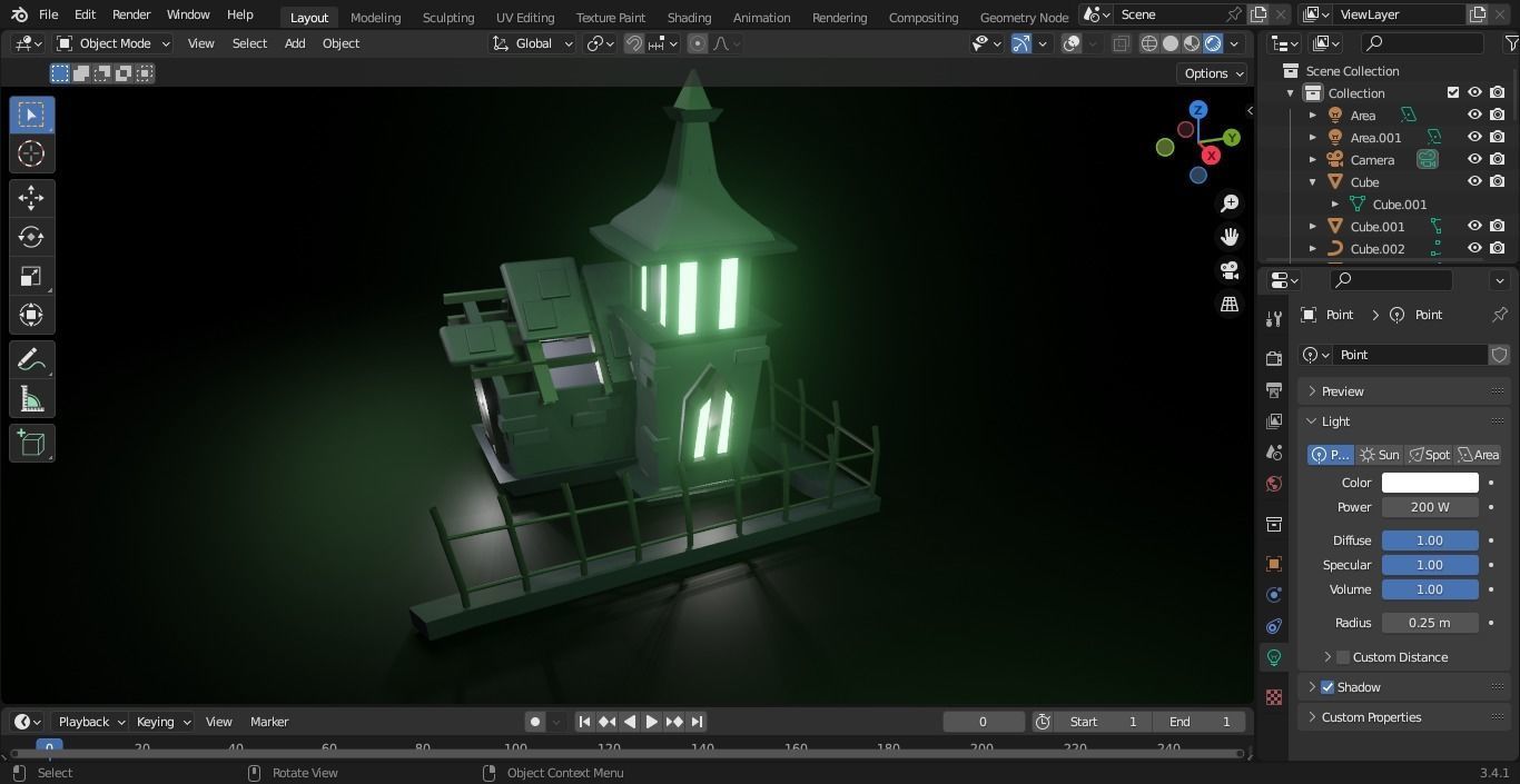 old house 3D model_3