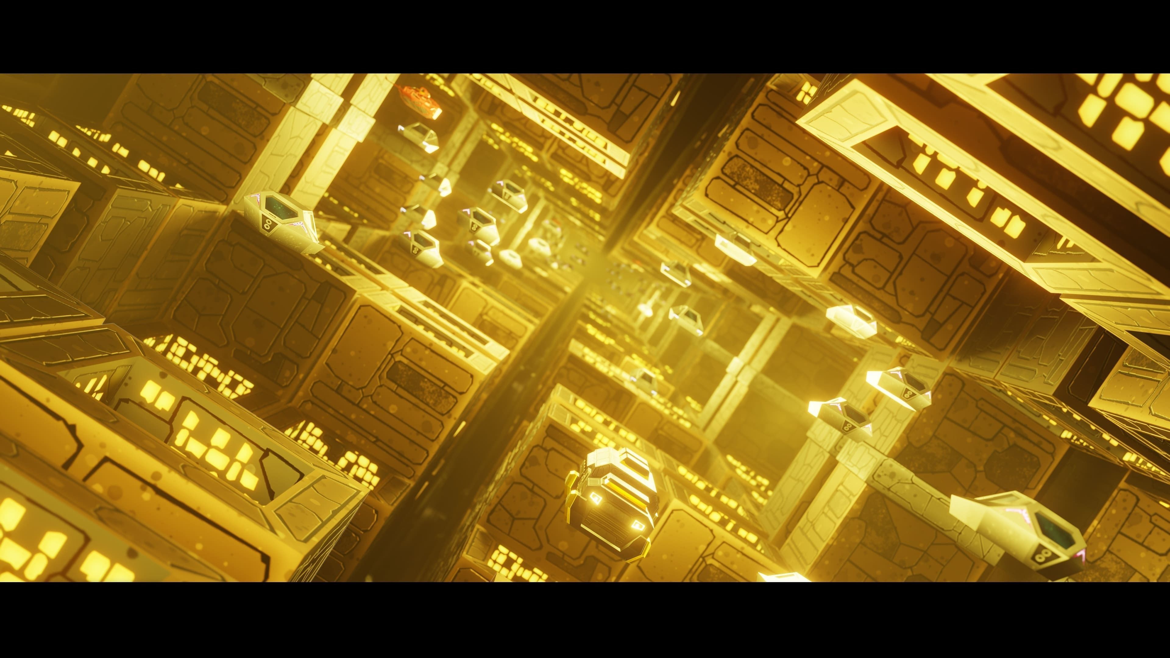 Modular Stylized Cyberpunk Building 6 Free low-poly 3D model_10