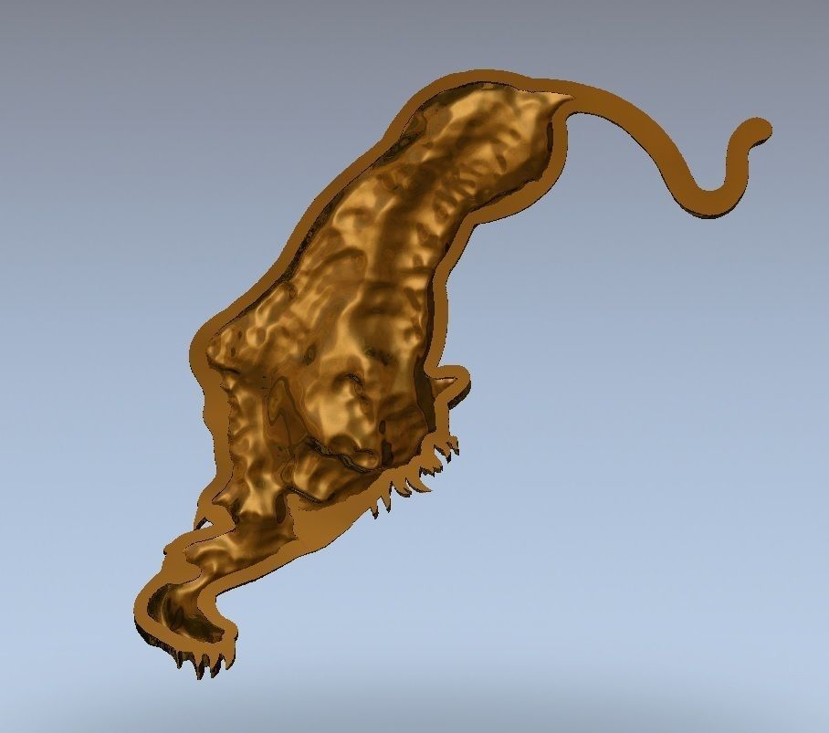 Chines Tiger Relief model for CNC and 3D Print able 3D print model_1