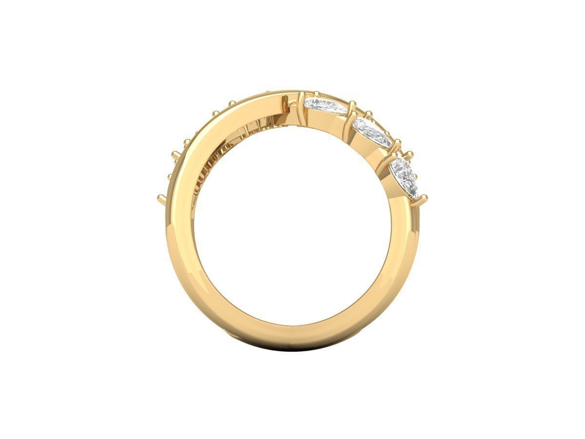 Wedding Ring 3D print model_11