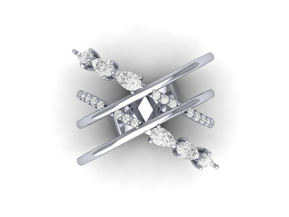 Wedding Ring 3D print model_2