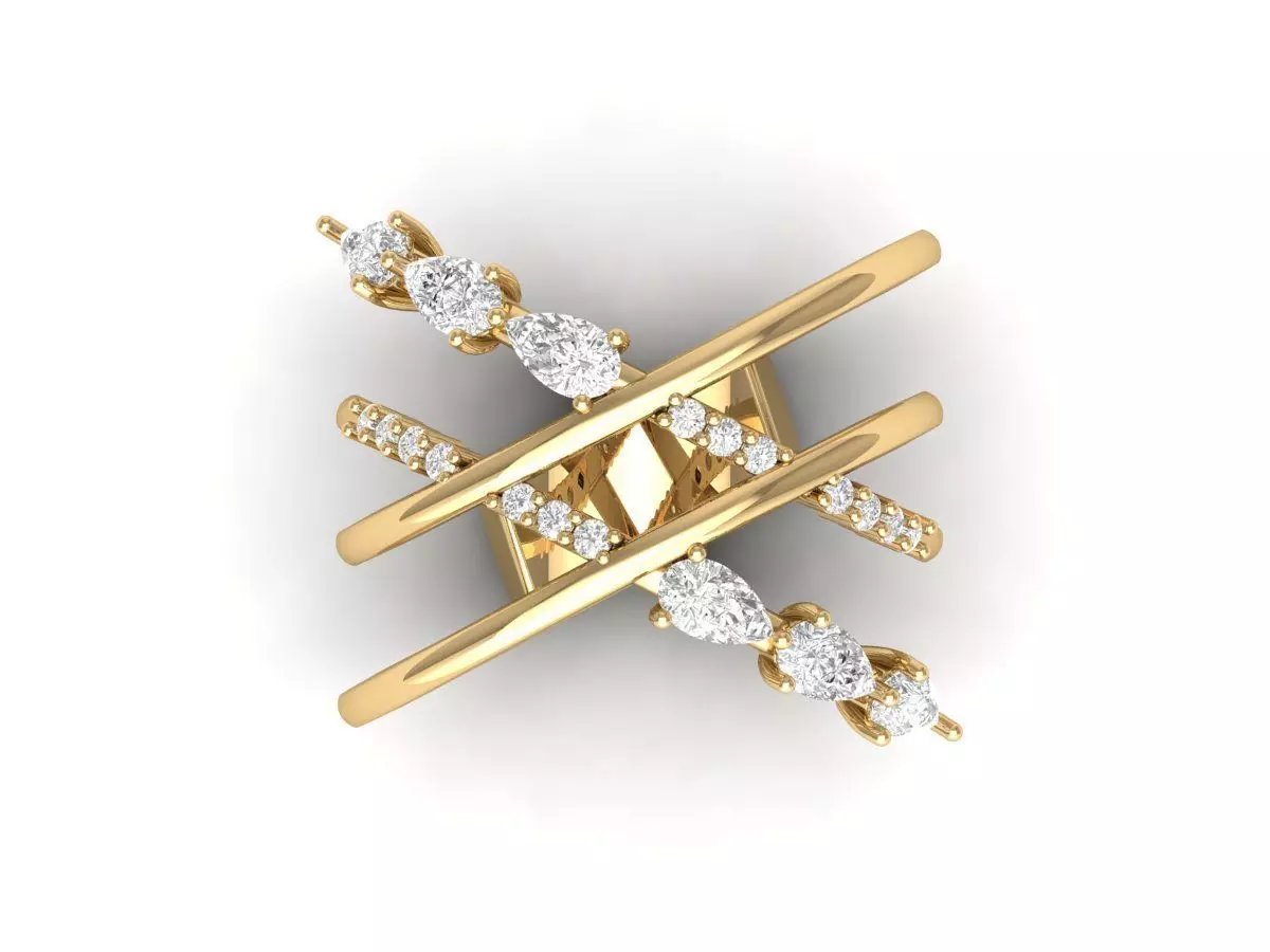 Wedding Ring 3D print model_0