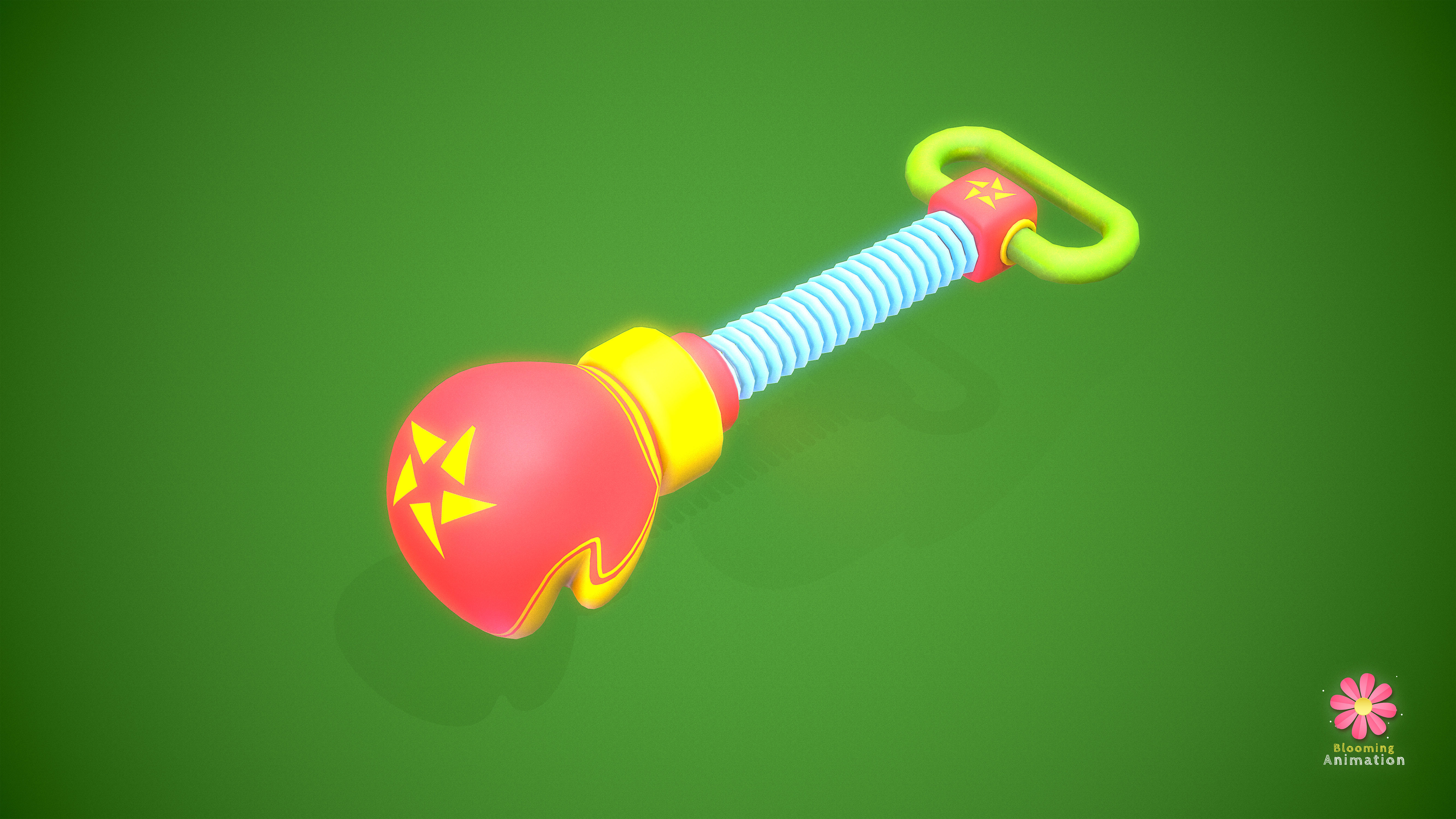 Game Ready Stylized Boxing Weapon Low-poly 3D model_2