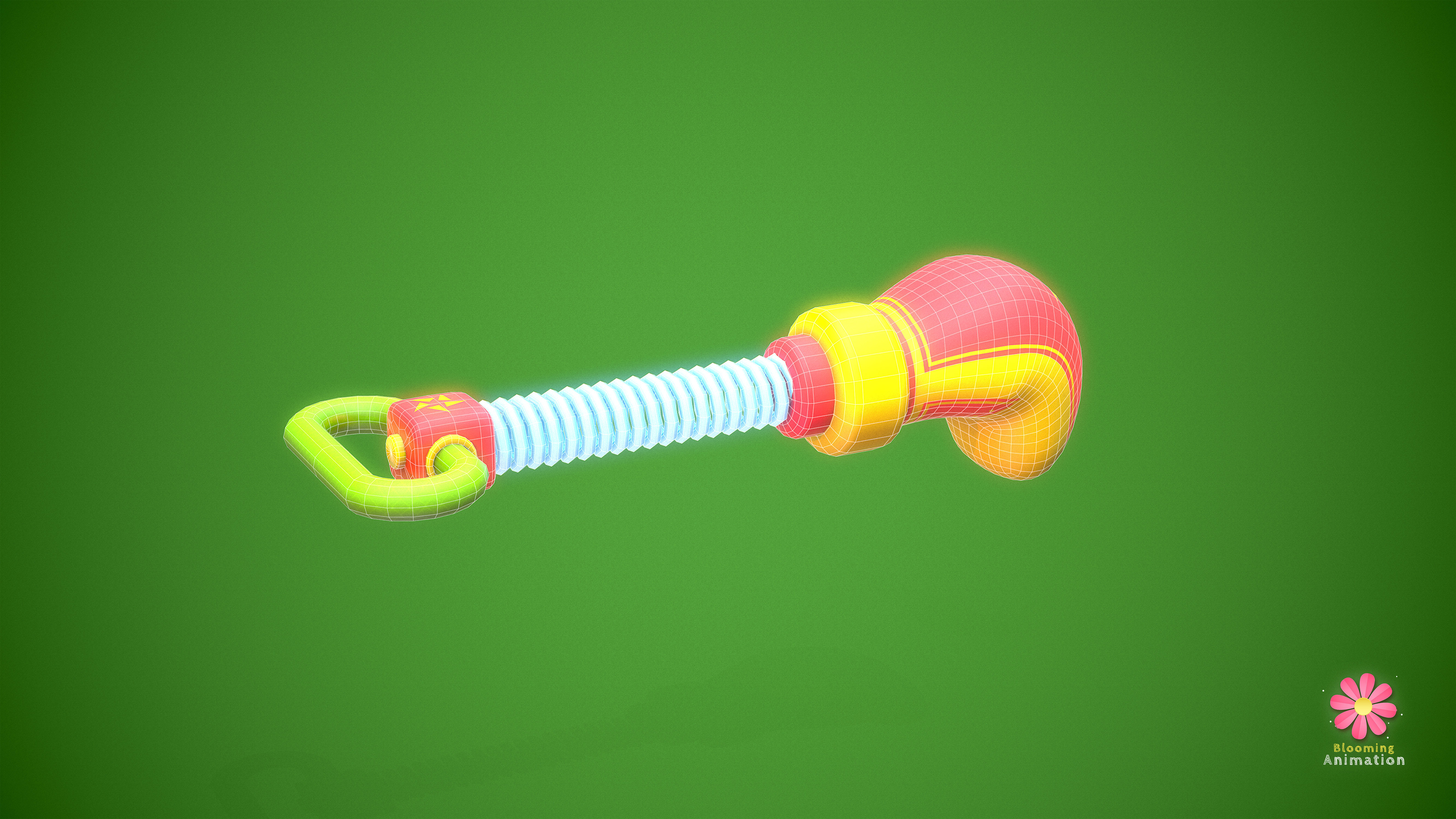 Game Ready Stylized Boxing Weapon Low-poly 3D model_7