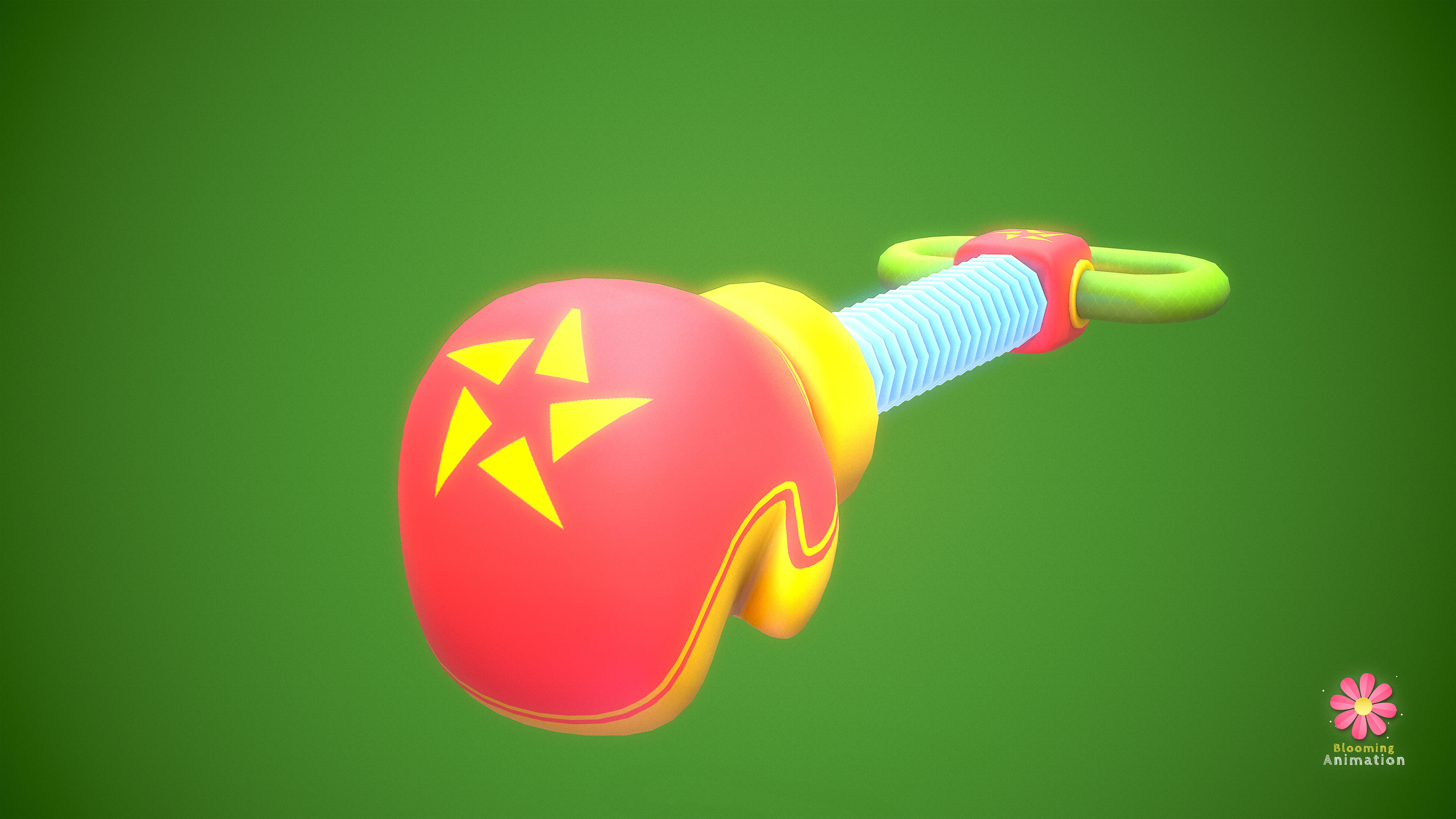 Game Ready Stylized Boxing Weapon Low-poly 3D model_4