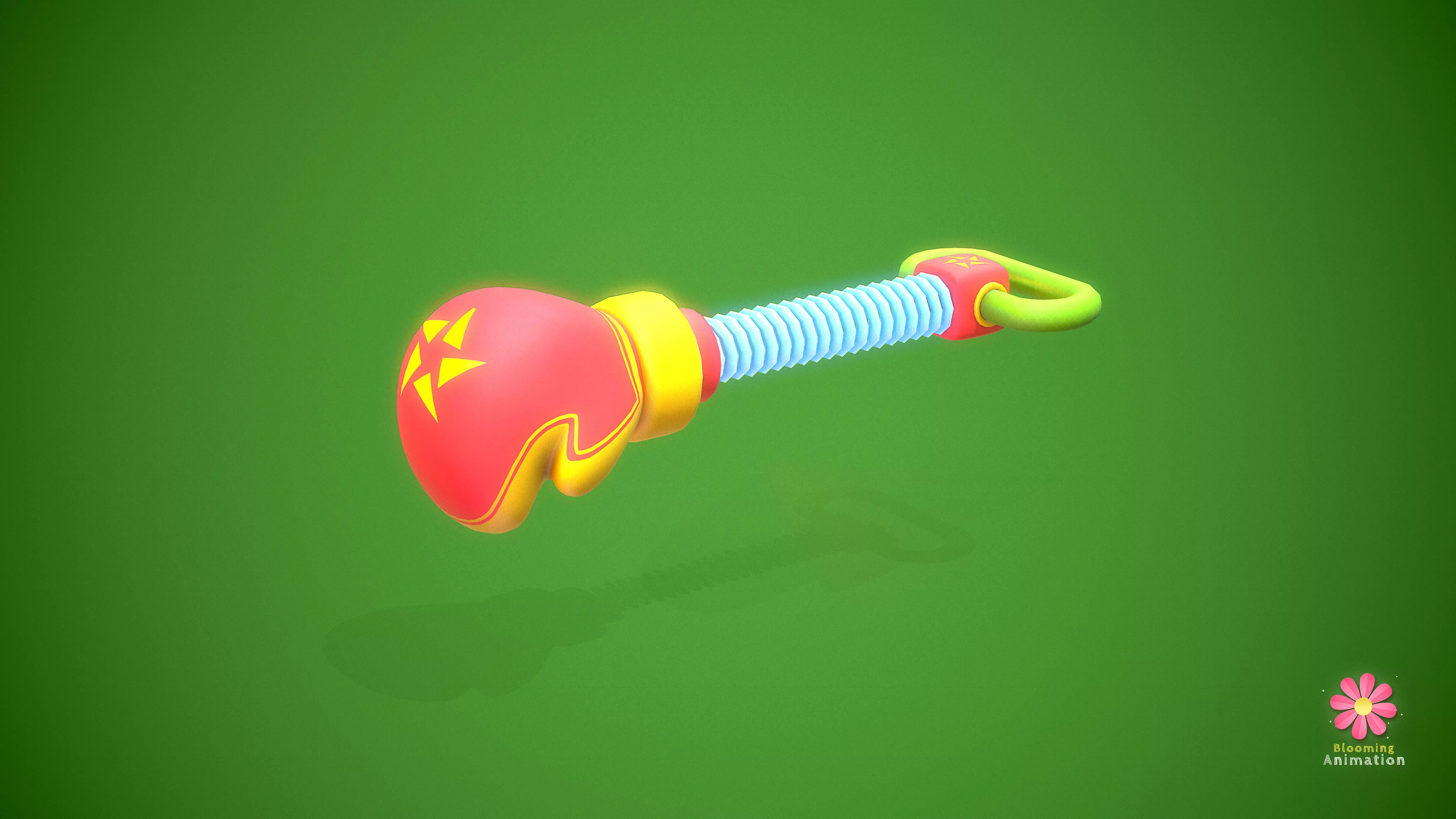 Game Ready Stylized Boxing Weapon Low-poly 3D model_0
