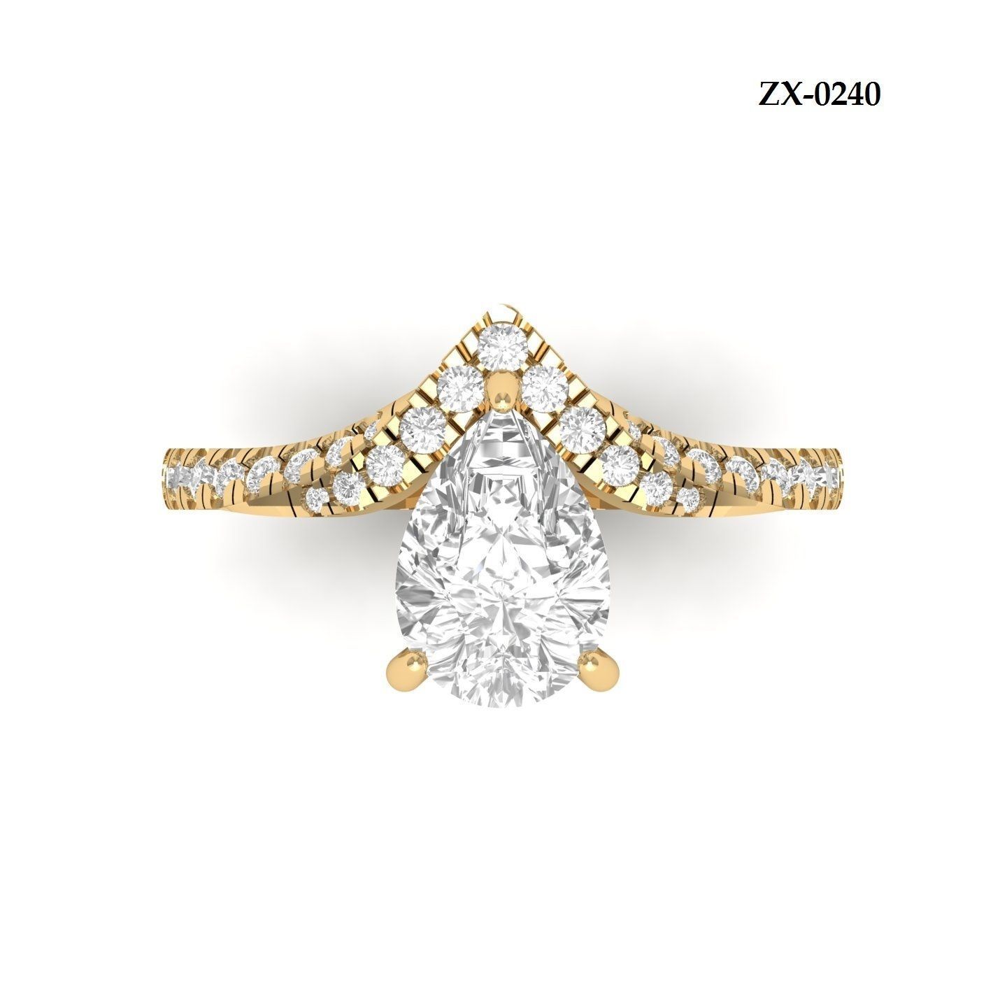 Wedding Ring 3D print model_14