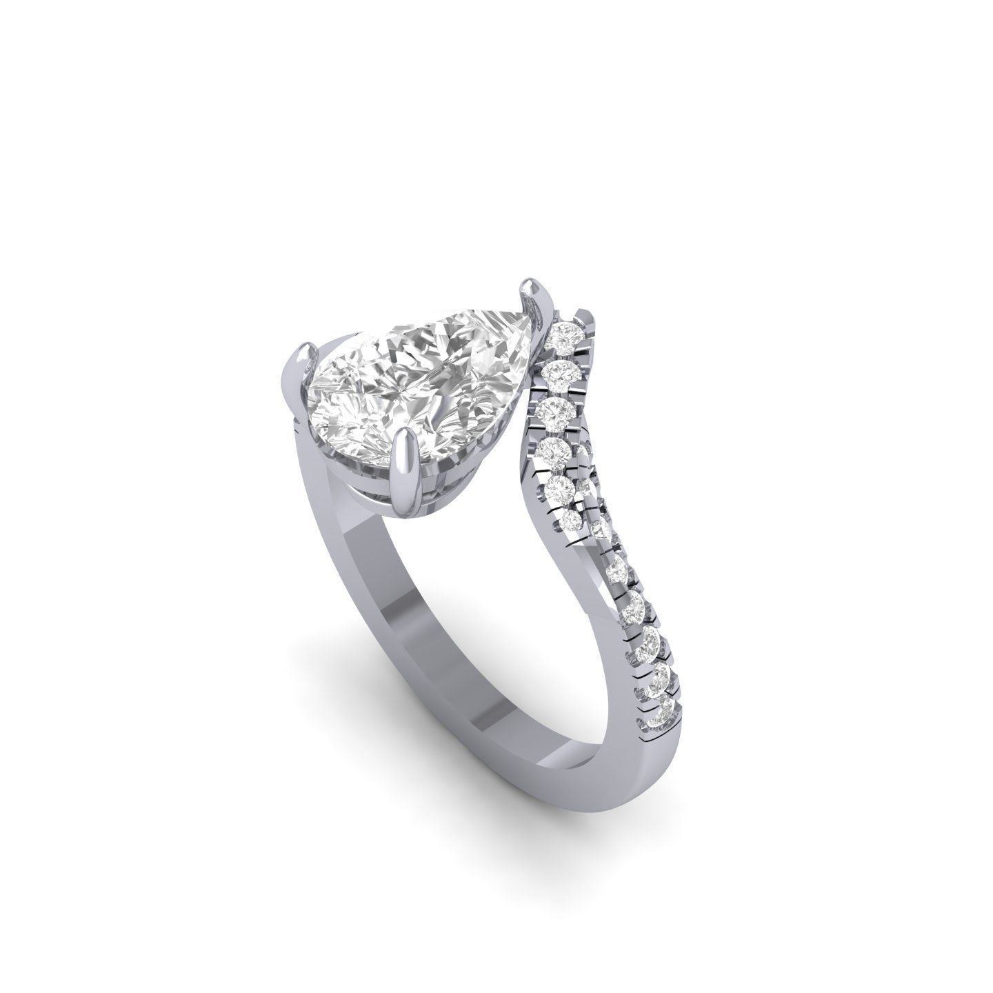 Wedding Ring 3D print model_6