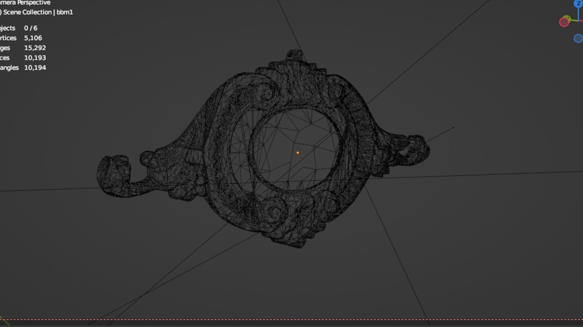 Classic decor ornament 215 3D model_6